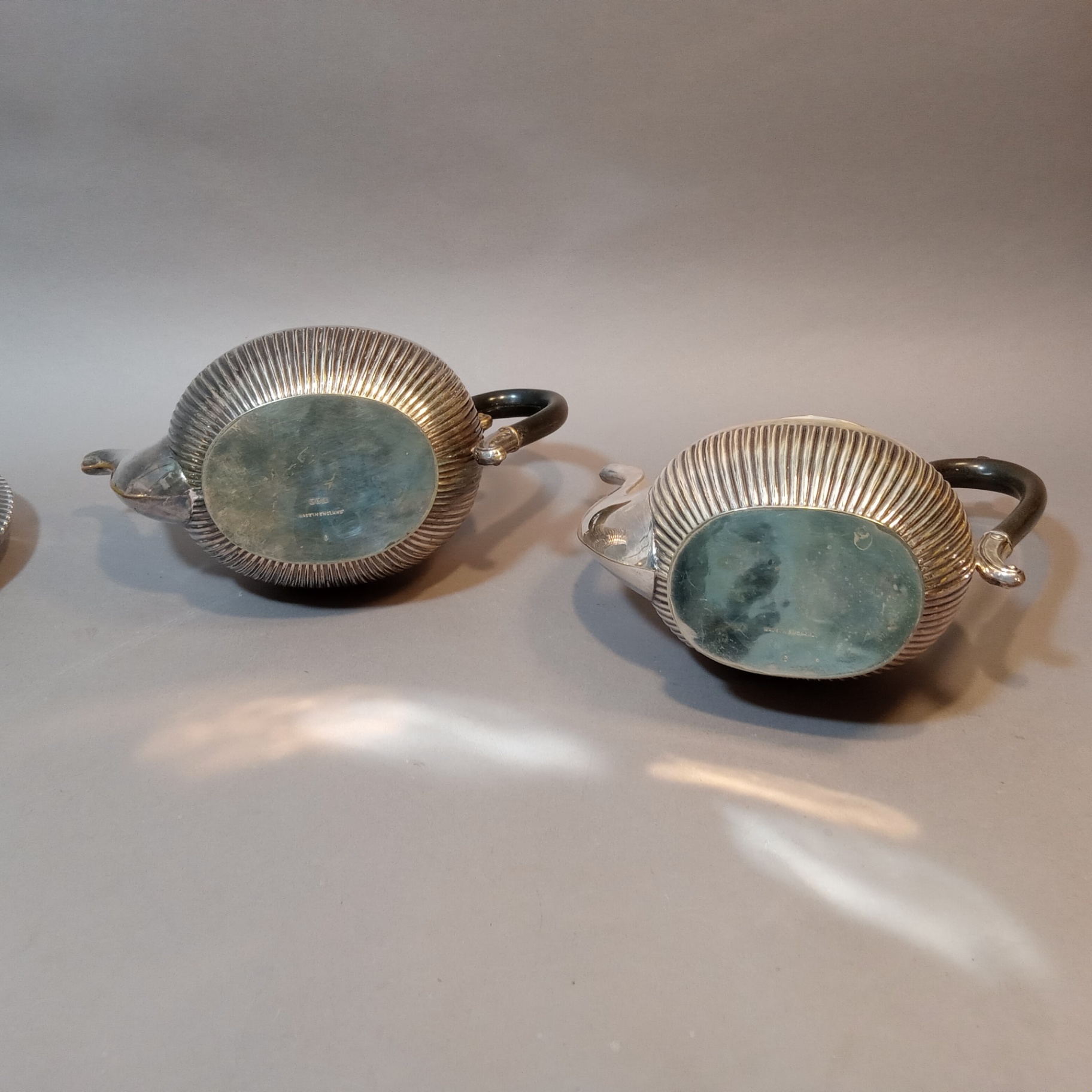 Silver Plate Tea Set w/Sterling Strainer - image 9 of 21