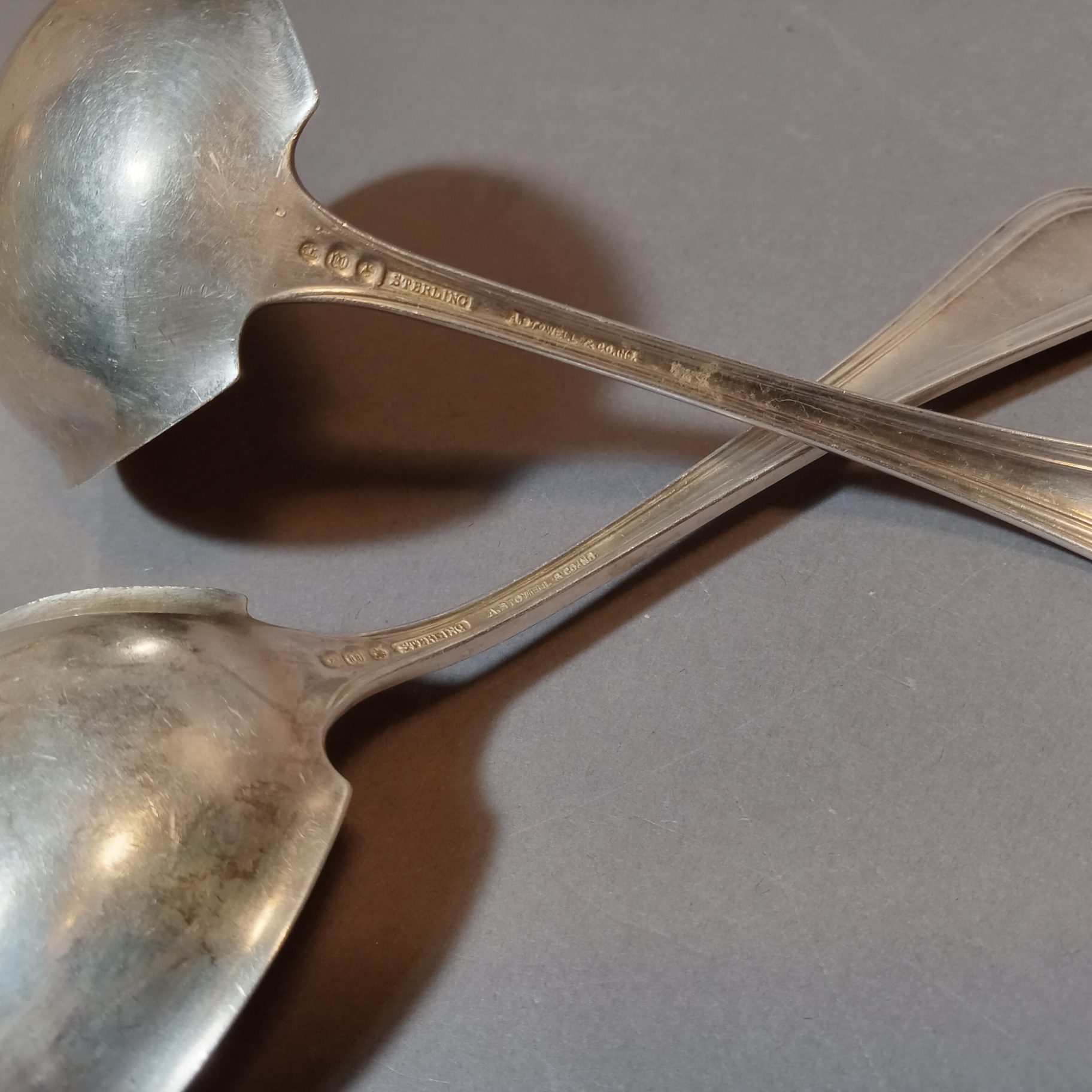 Antique A. Stowell & Co. Sterling Servers - image 5 of 8