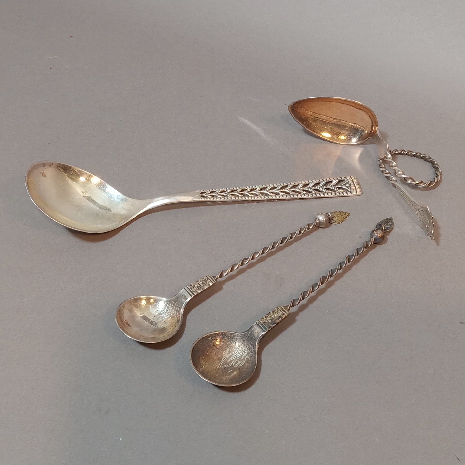 Scandinavian Silver Spoons - image 1 of 12
