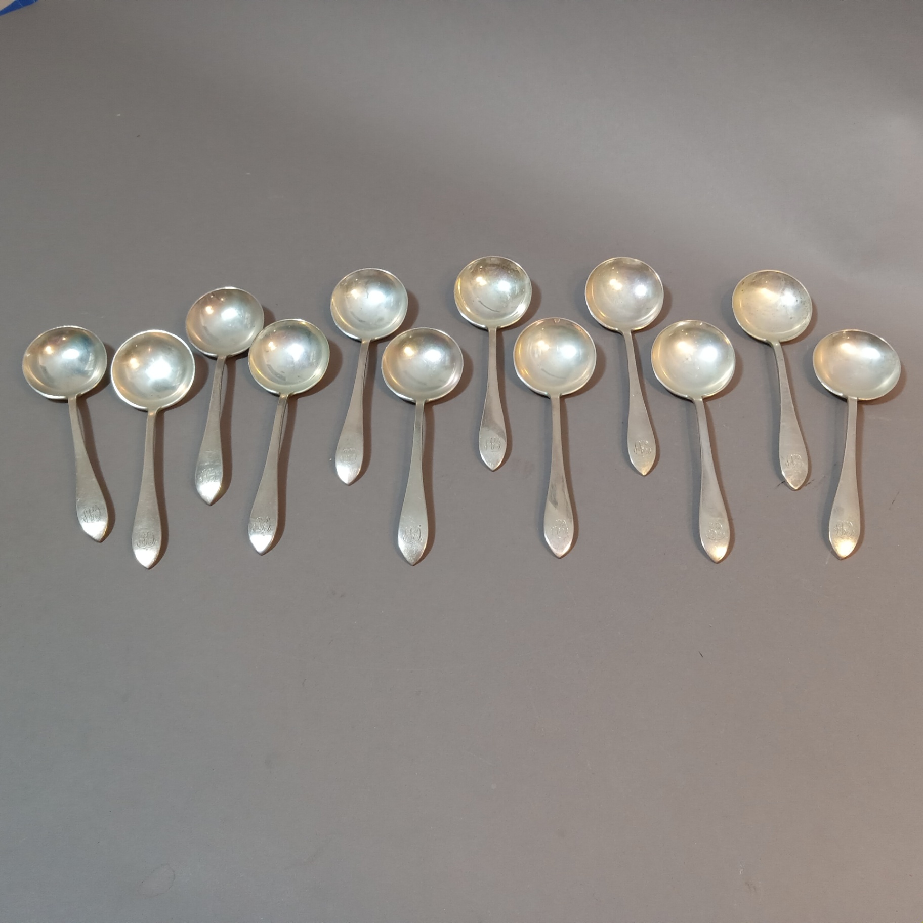 Sterling Dominick & Haff Flatware - Set/12 Soup Spoons - image 2 of 6
