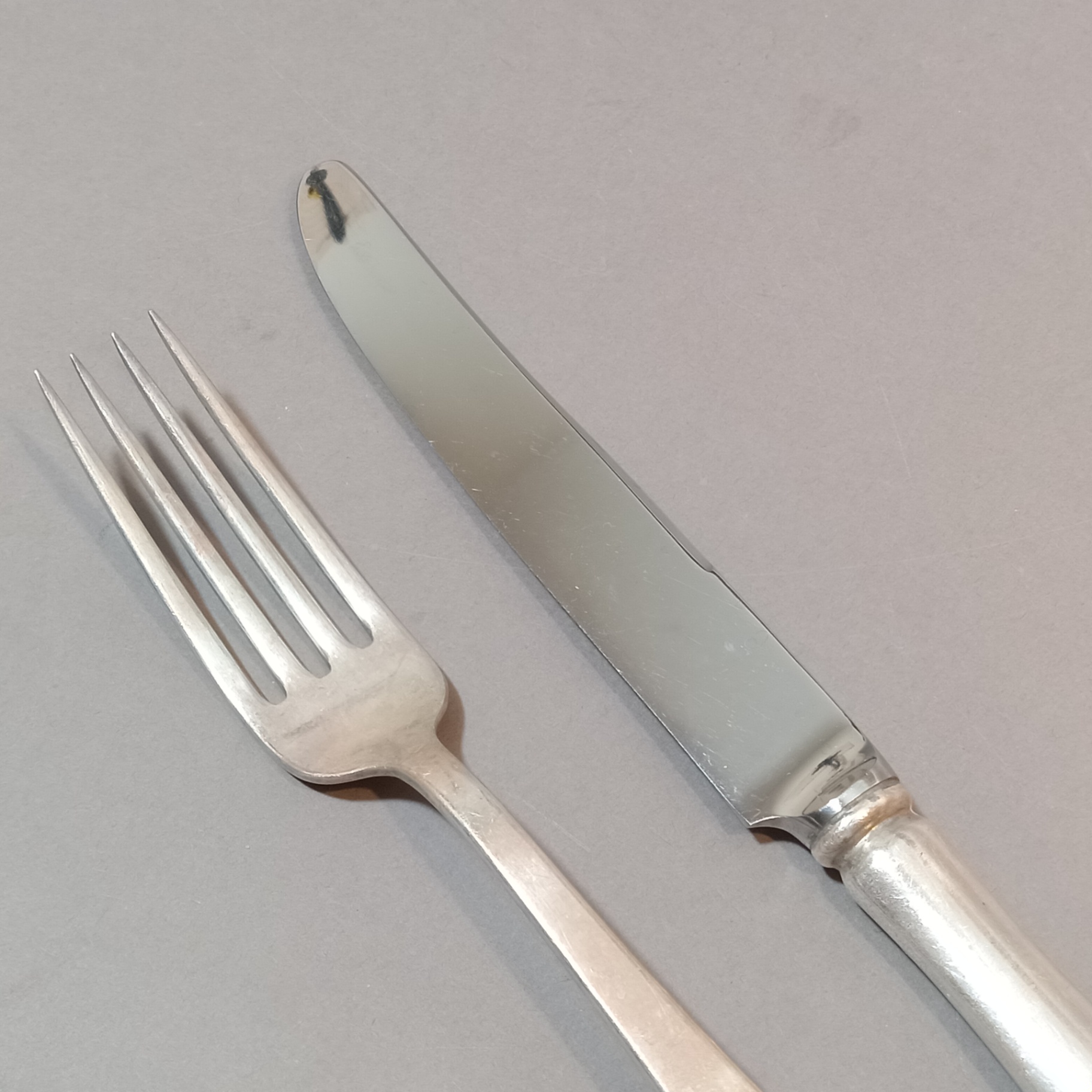 Sterling Dominick & Haff Flatware - Set/12 Dinner Forks + Reed & Barton Knives - image 4 of 7