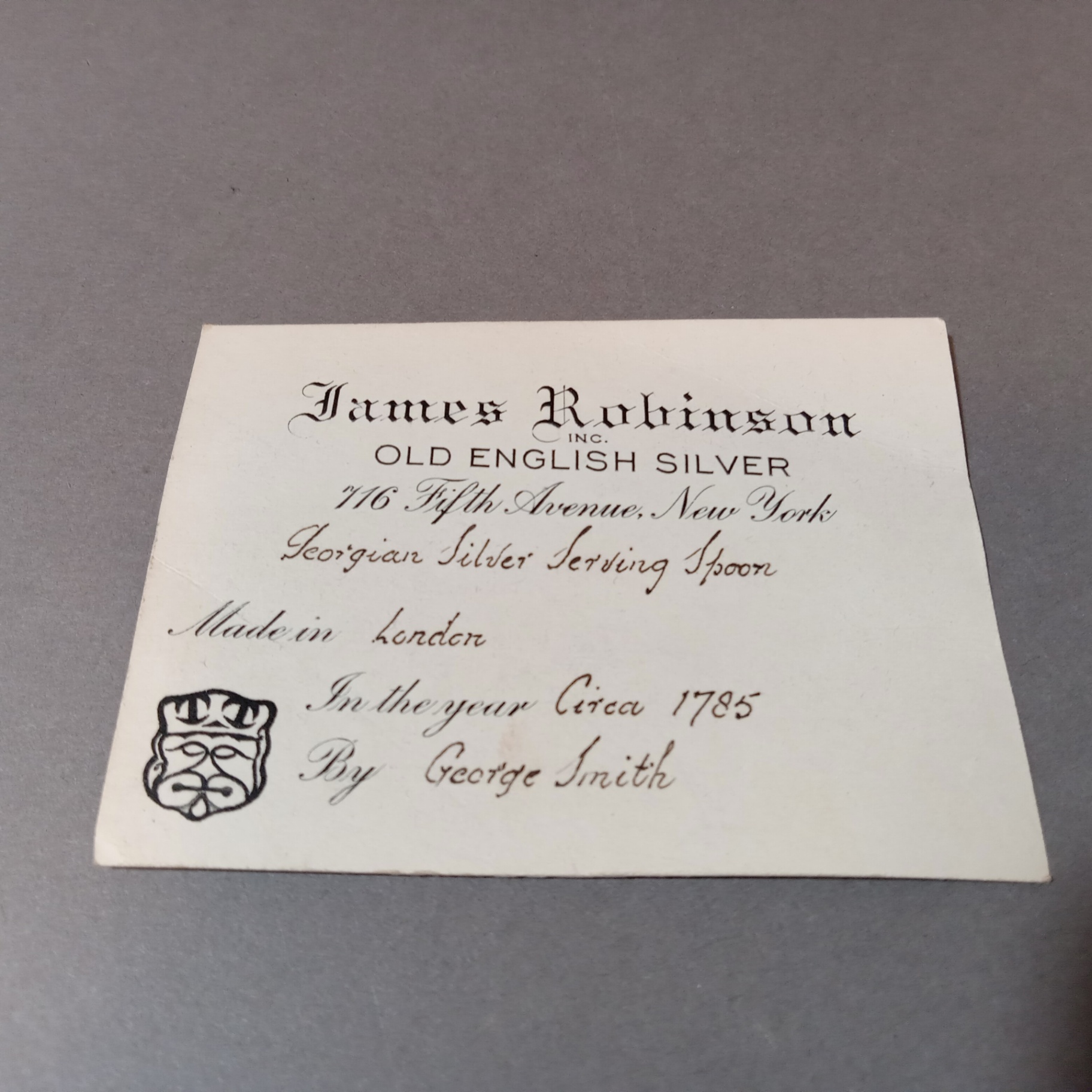 Georgian Silver Serving Spoon Circa 1785 - image 2 of 9