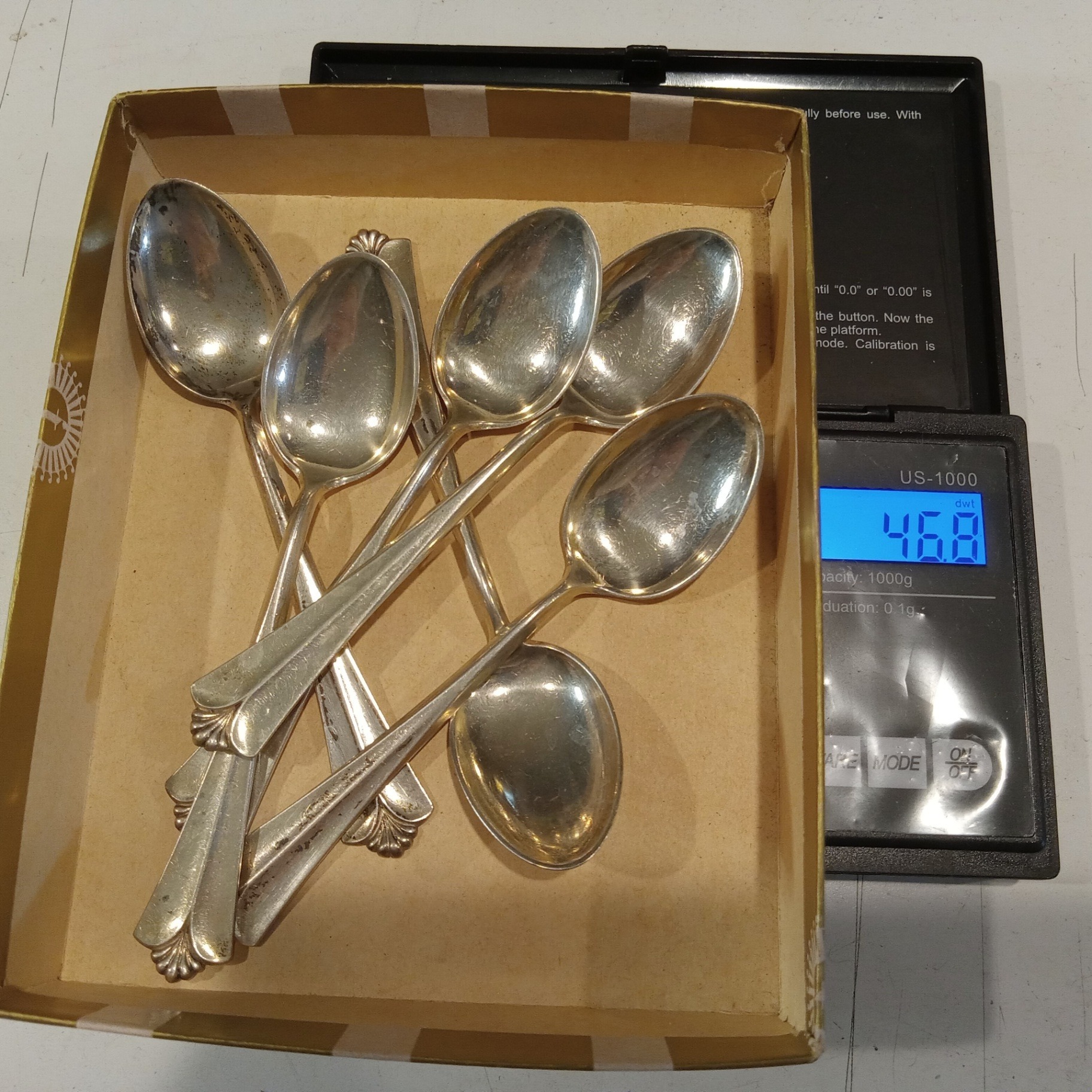 David Anderson Sterling Teaspoons Set/6 - image 7 of 7