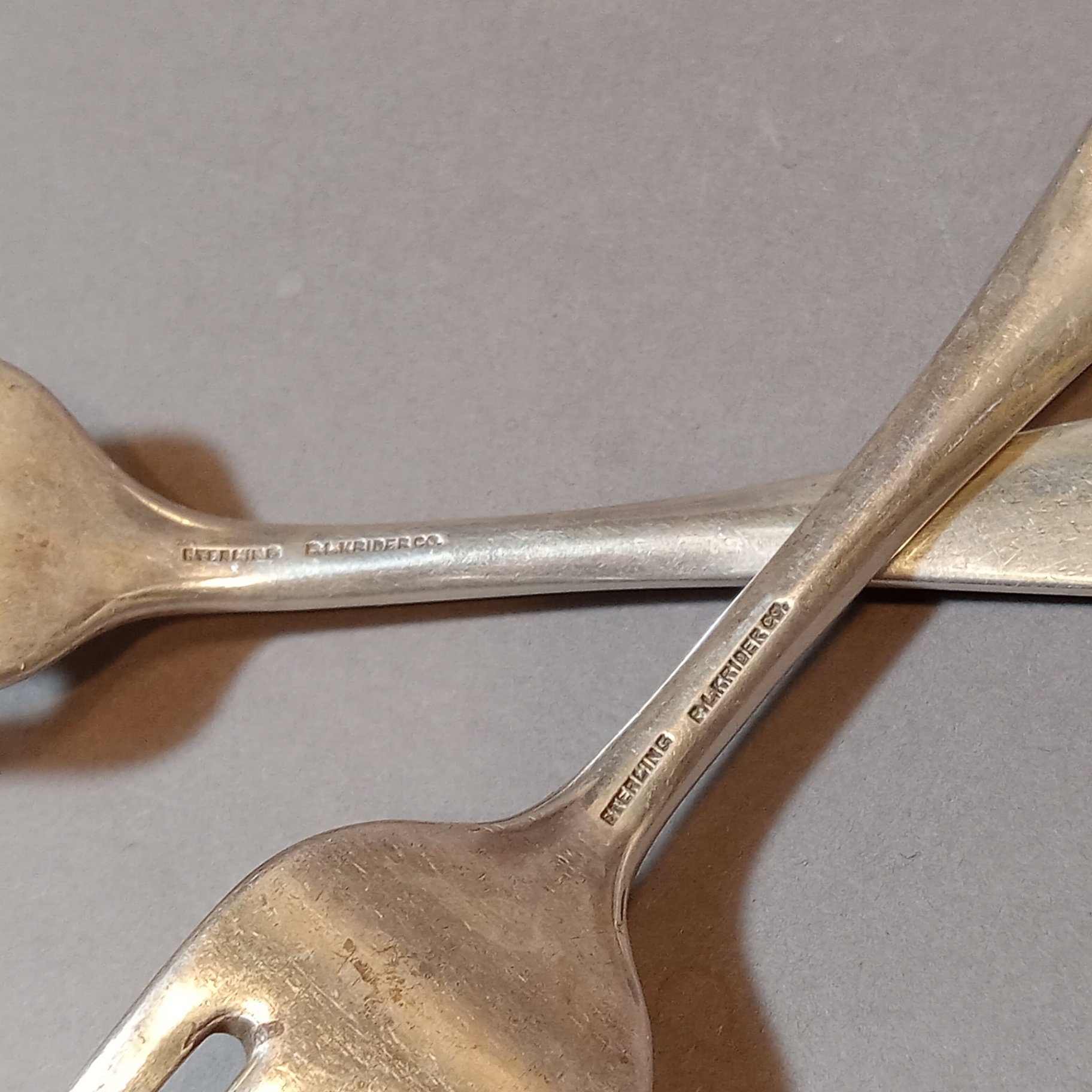 Antique P.L. Krider & Co. Sterling Flatware - image 10 of 14