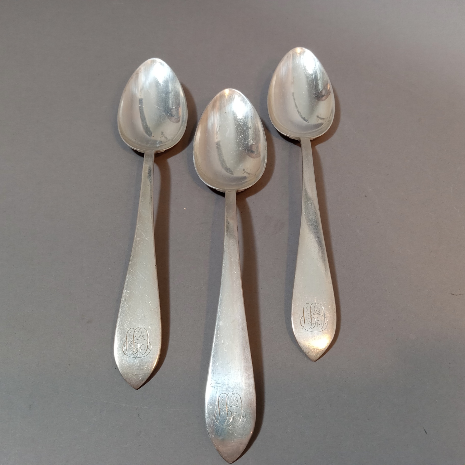 Sterling Dominick & Haff Flatware - Set/3 Serving Spoons - image 1 of 5