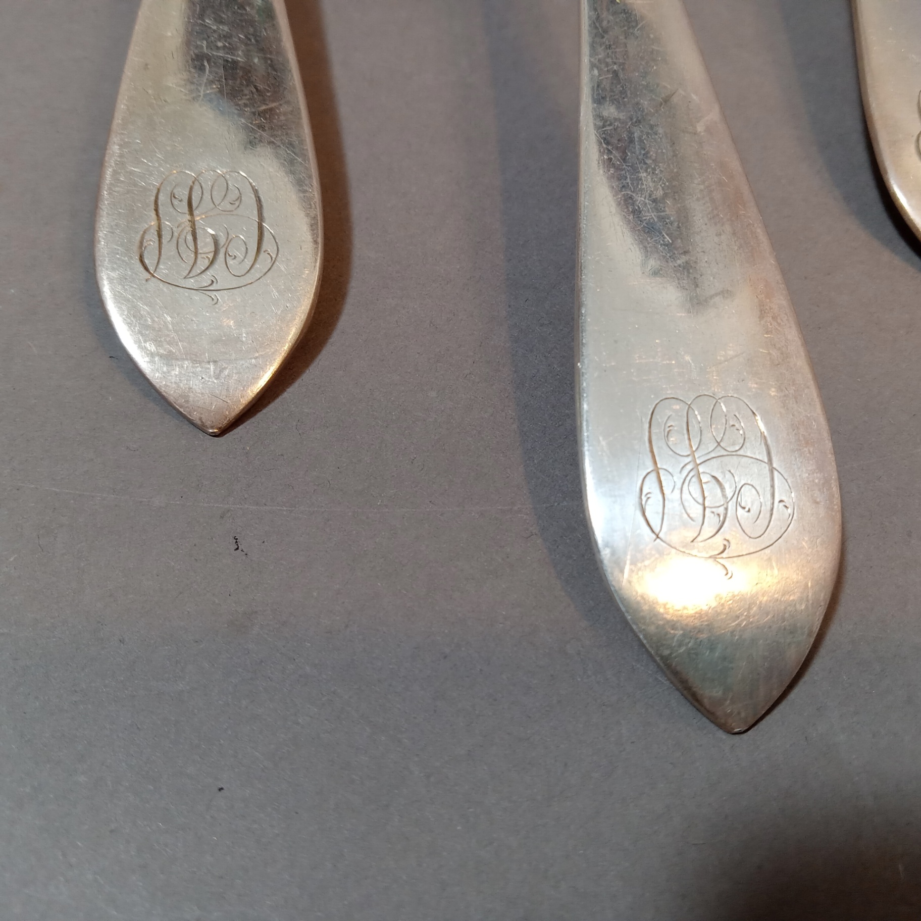 Sterling Dominick & Haff Flatware - Set/3 Serving Spoons - image 2 of 5
