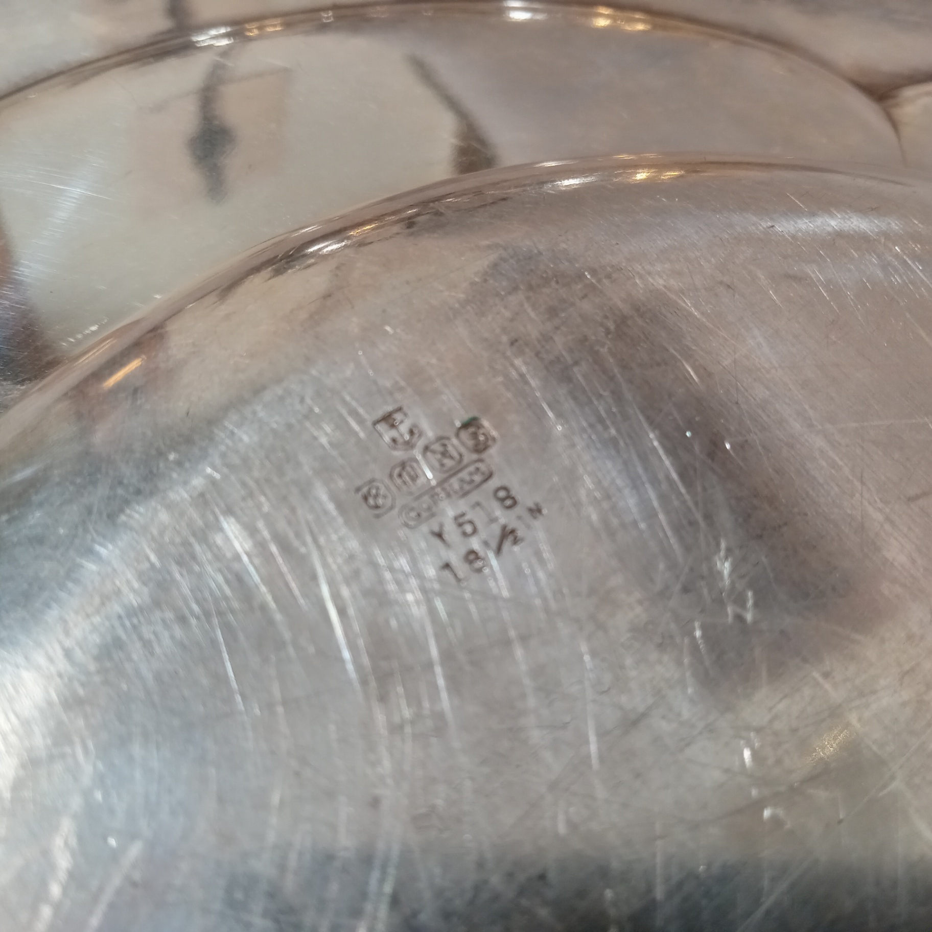 Silver Plate Tea Set w/Sterling Strainer - image 21 of 21