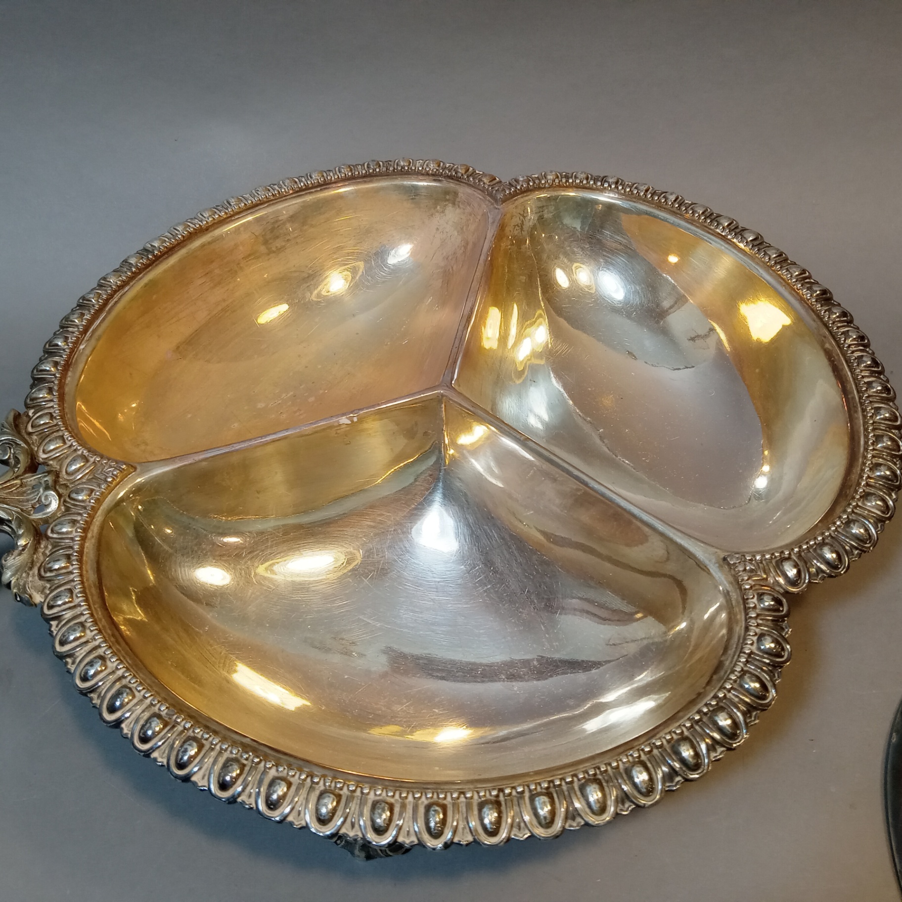 Antique 3-Compartment Vegetable Dish circa 1845 - image 2 of 11