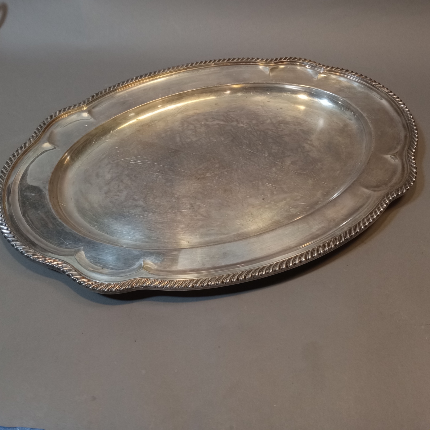 Silver Plate Tea Set w/Sterling Strainer - image 17 of 21