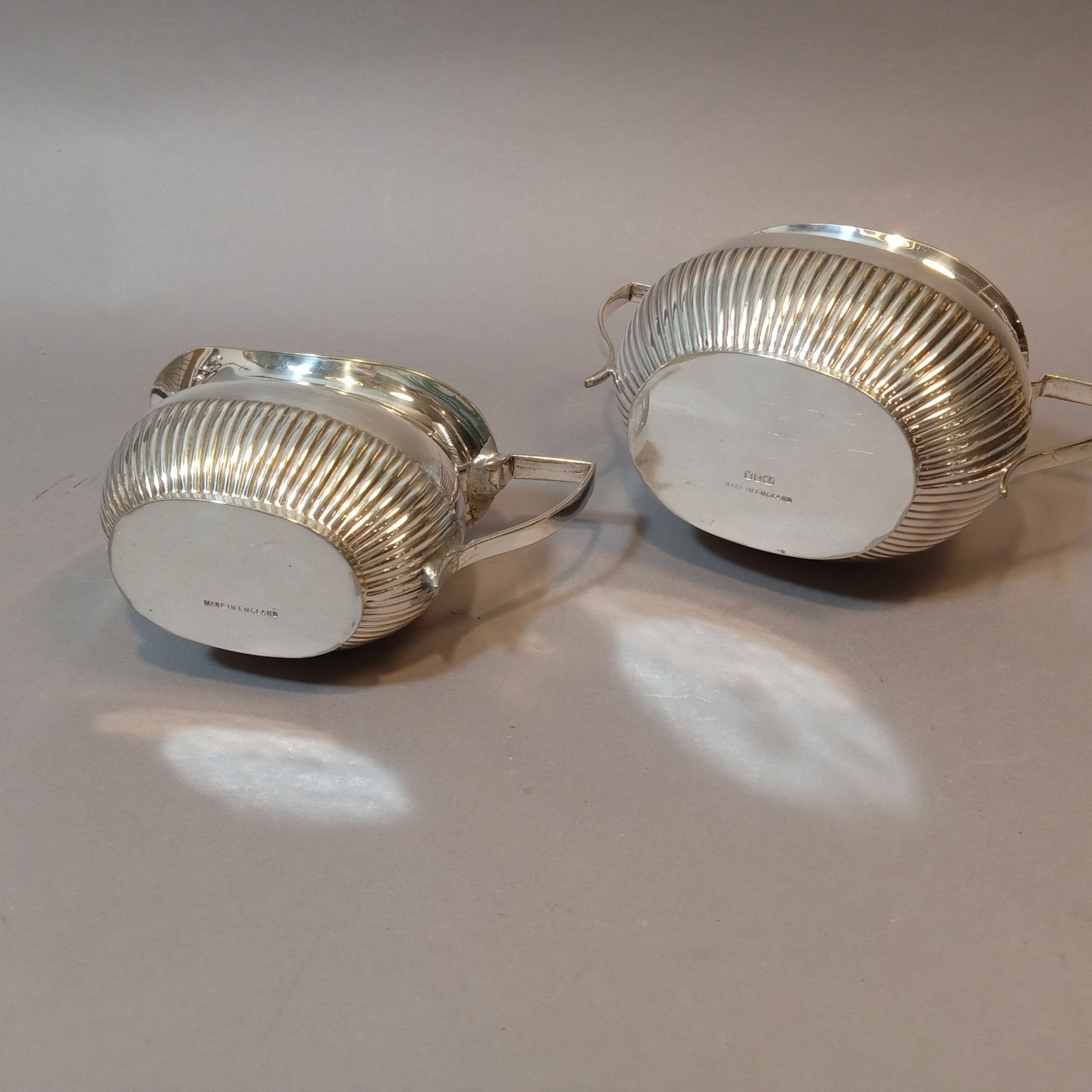 Silver Plate Tea Set w/Sterling Strainer - image 14 of 21