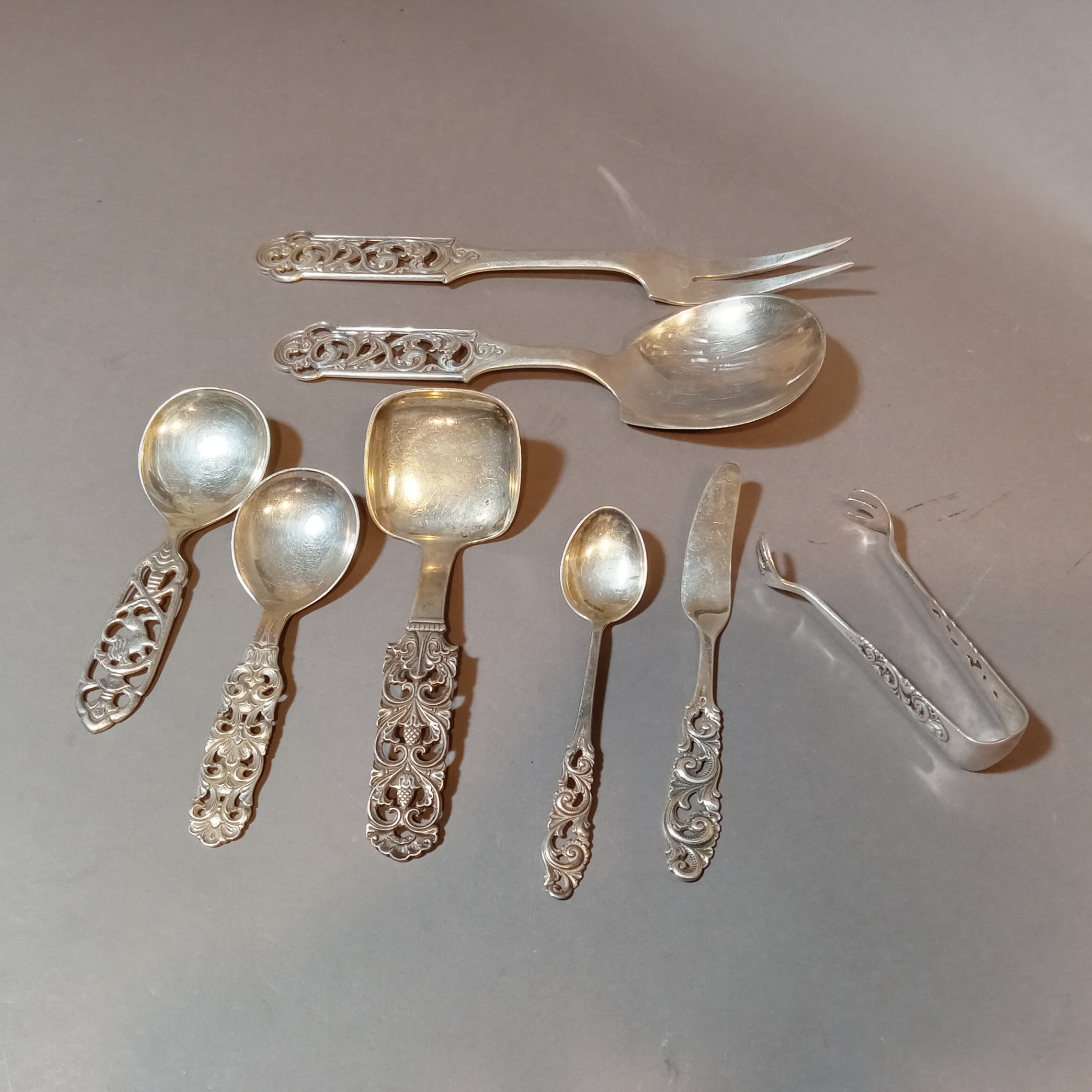 Scandinavian Silver Flatware - image 1 of 21