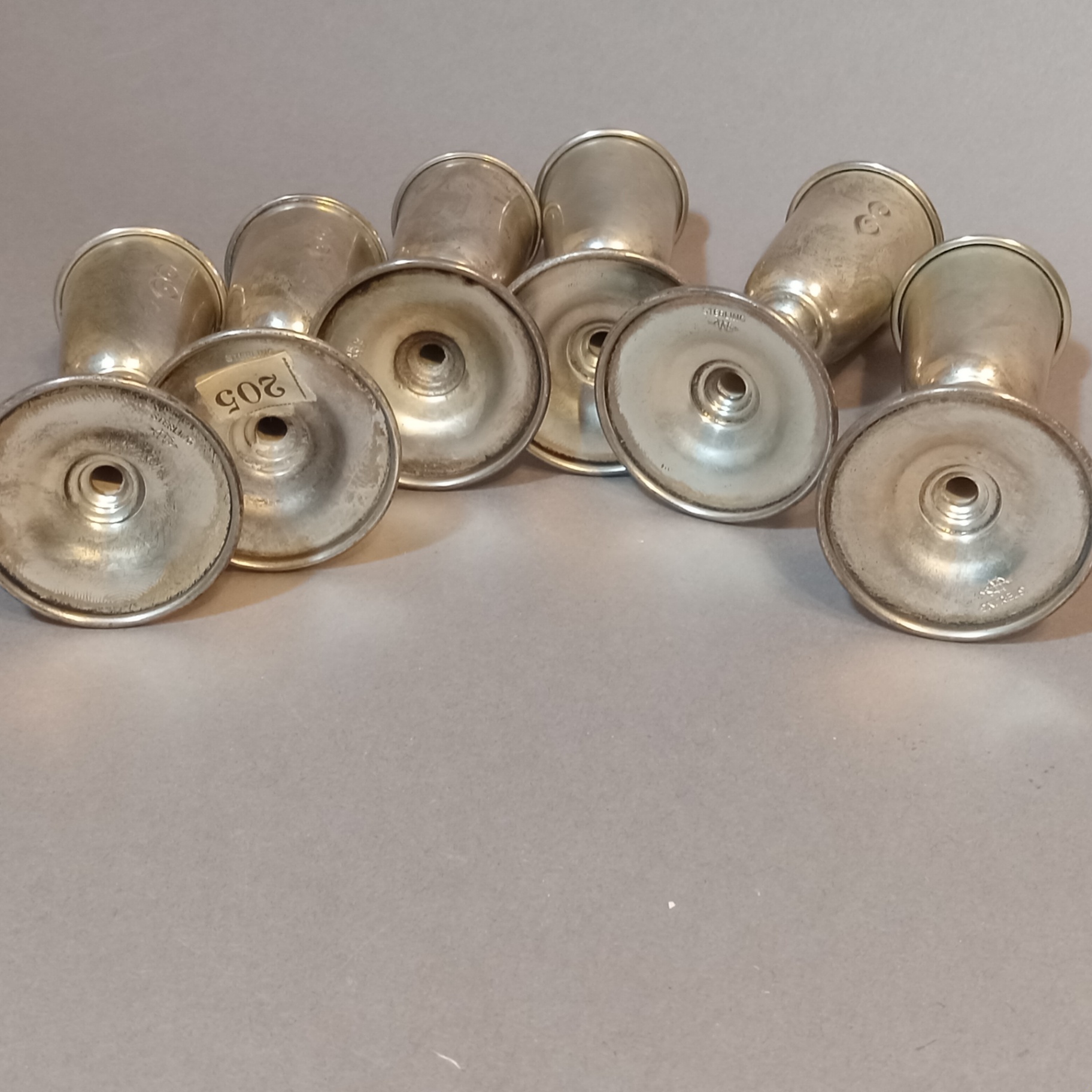 Antique Webster Sterling Cordial Cups - image 5 of 7