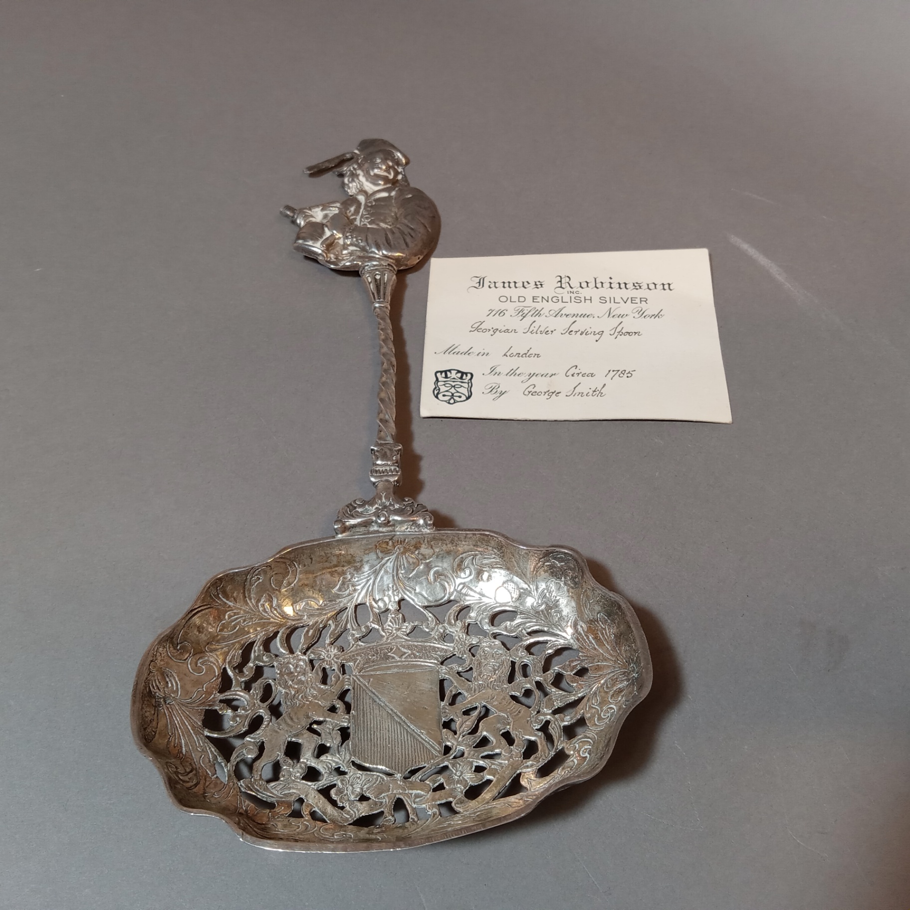 Georgian Silver Serving Spoon Circa 1785 - image 1 of 9