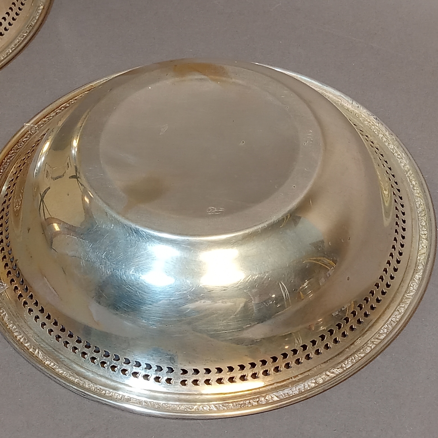 Sterling Reticulated Edge Bon Bon Dishes - image 6 of 7