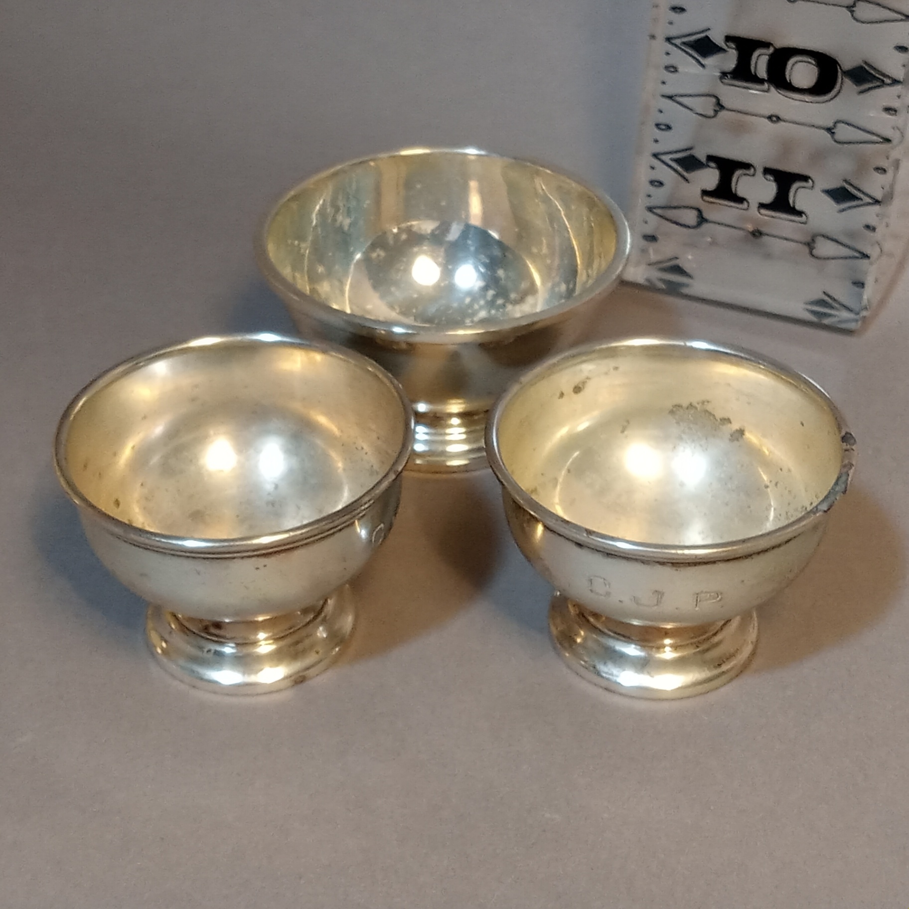 Sterling Silver Salt Cellars - image 1 of 7