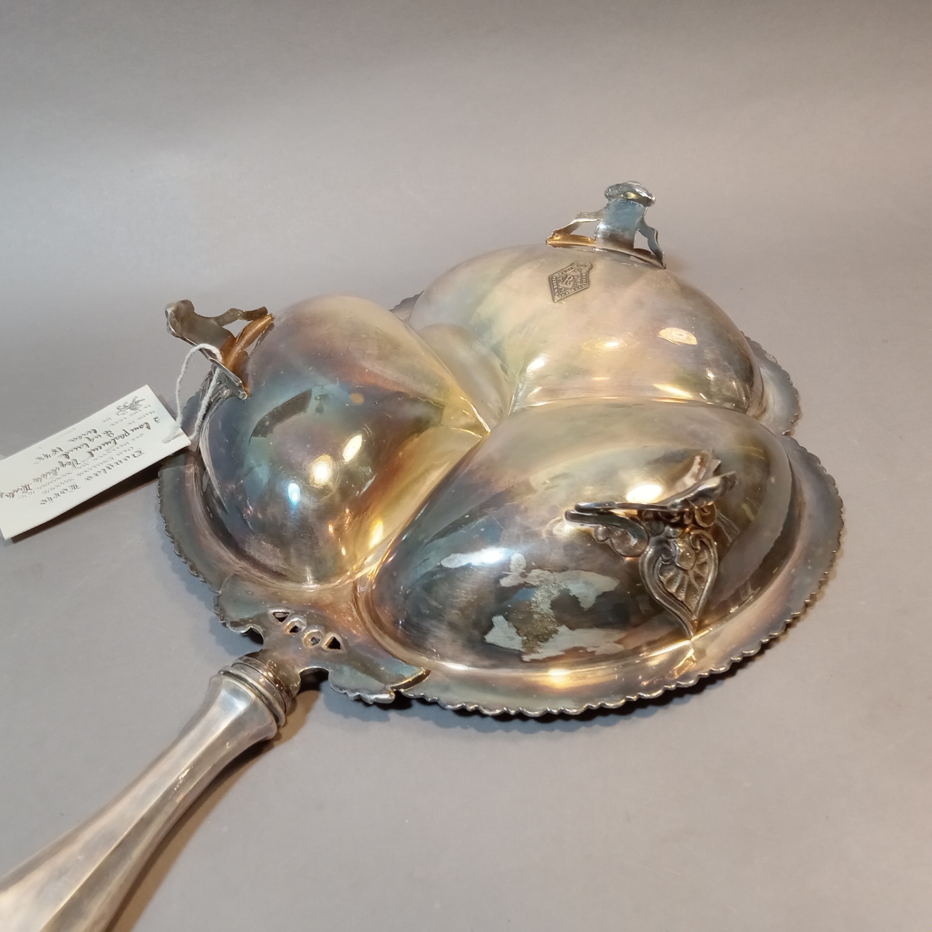 Antique 3-Compartment Vegetable Dish circa 1845 - image 8 of 11