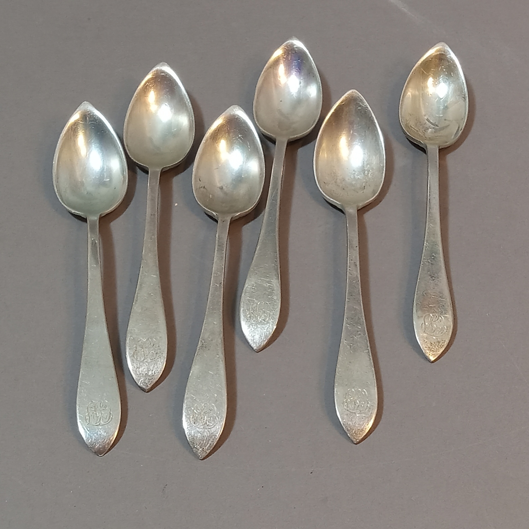 Sterling Dominick & Haff Flatware - Set/6 Fruit/Orange Spoons - image 2 of 6