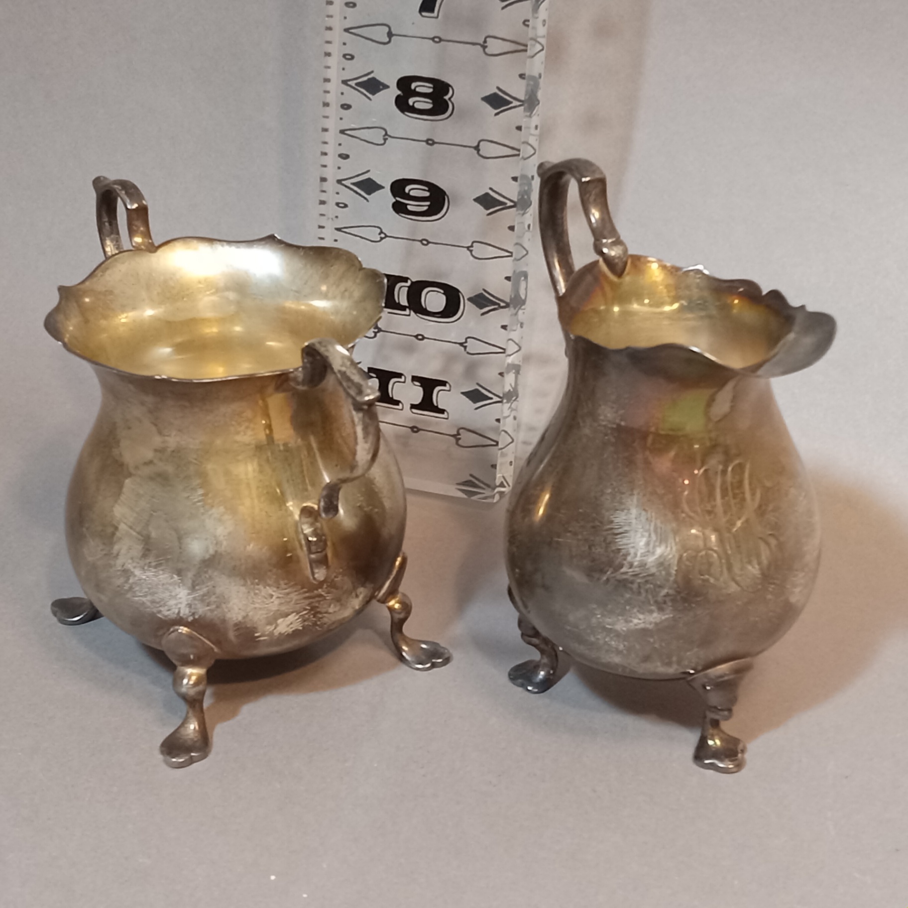 Maynard & Potter Inc. Sterling Creamer & Sugar Bowl - image 1 of 7