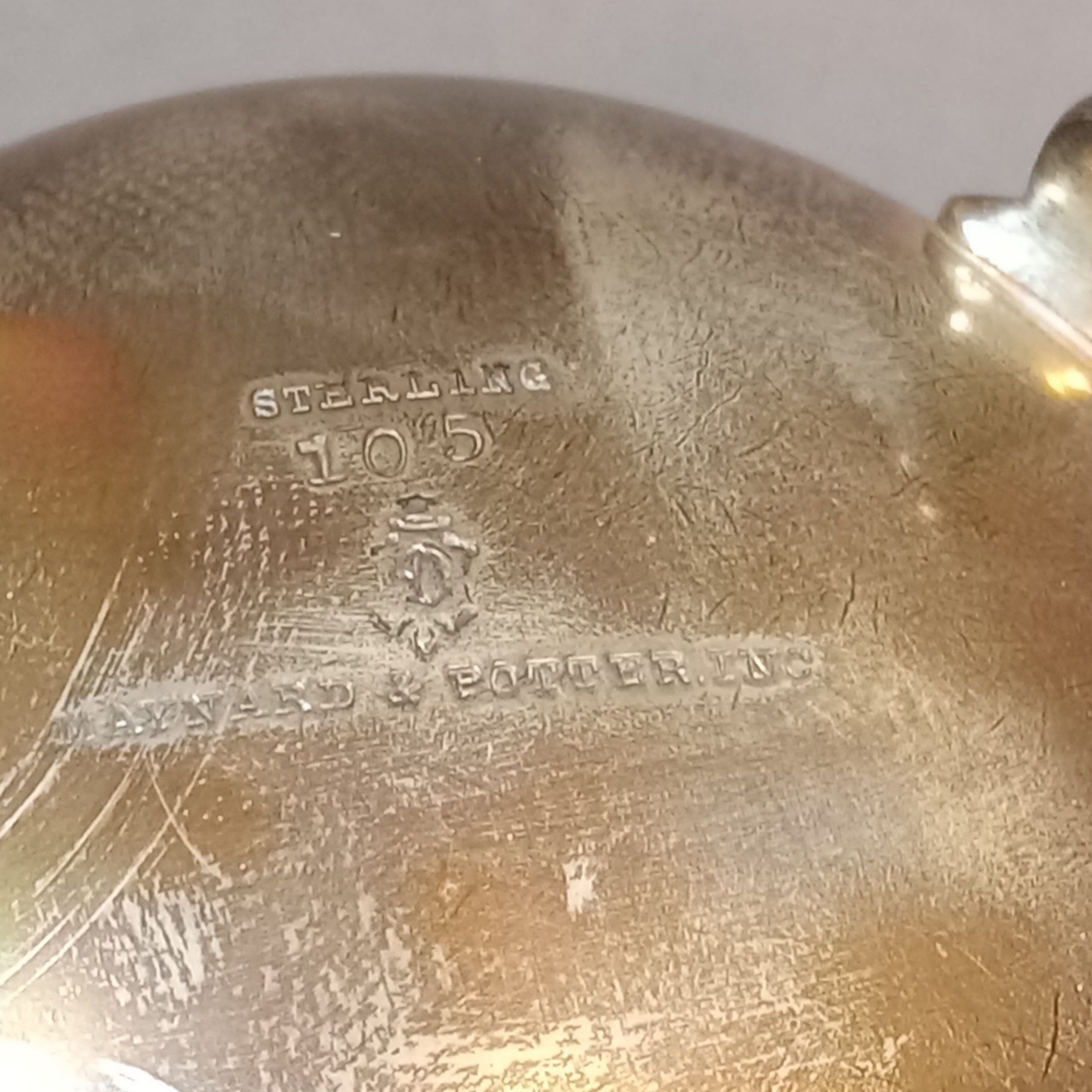 Maynard & Potter Inc. Sterling Creamer & Sugar Bowl - image 7 of 7