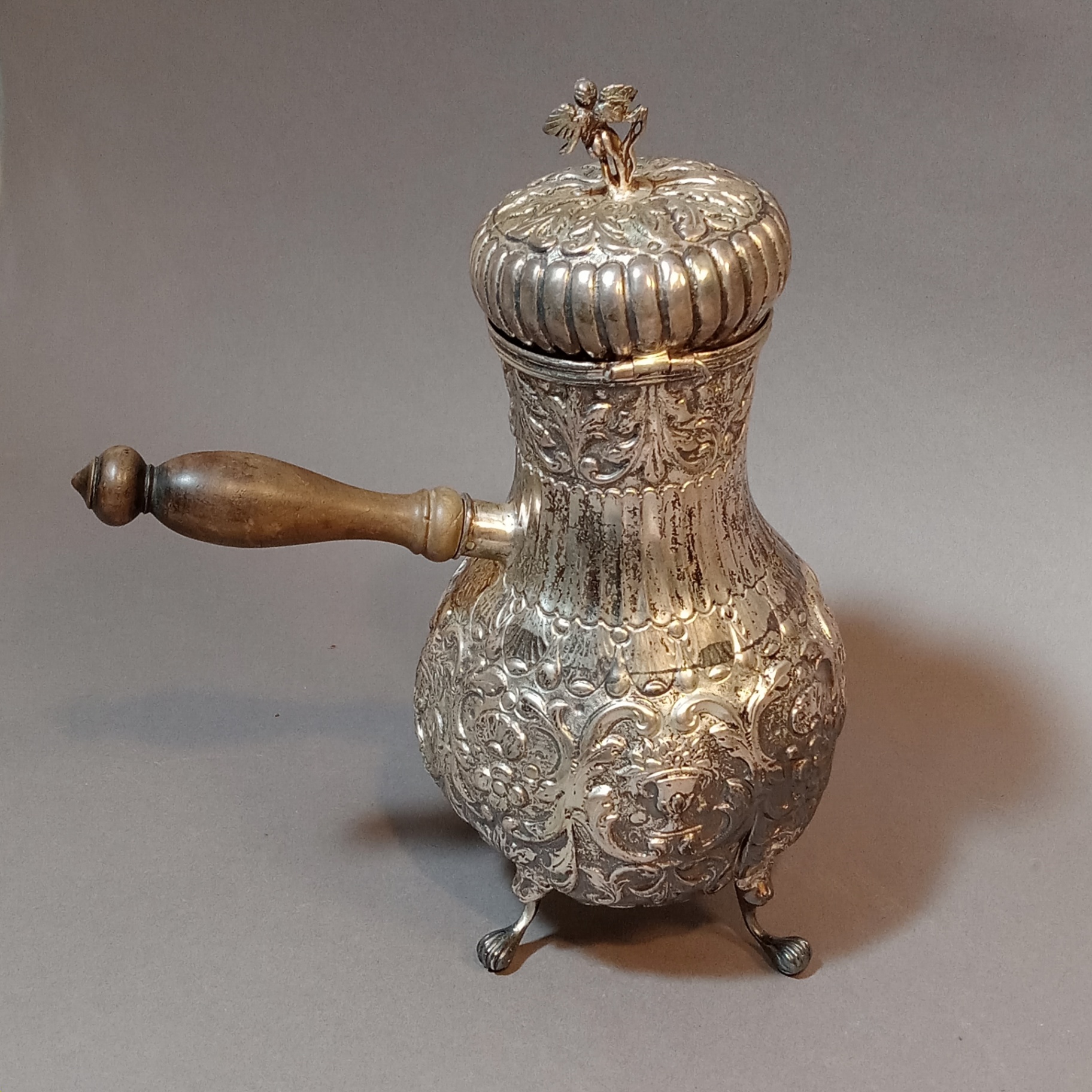 19th Century Dutch Silver Chocolate Pot - image 8 of 13