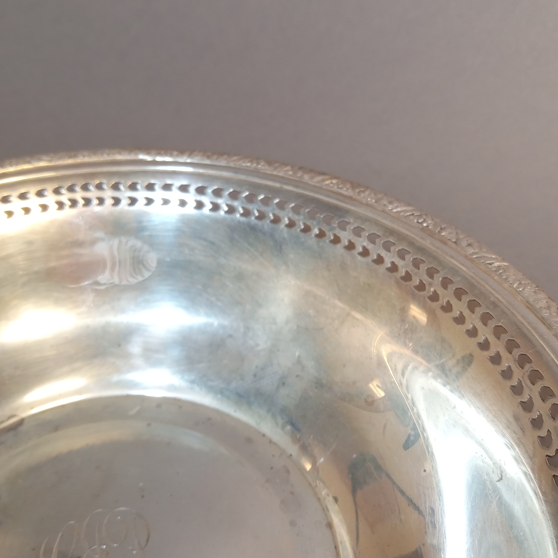 Sterling Reticulated Edge Bon Bon Dishes - image 4 of 7