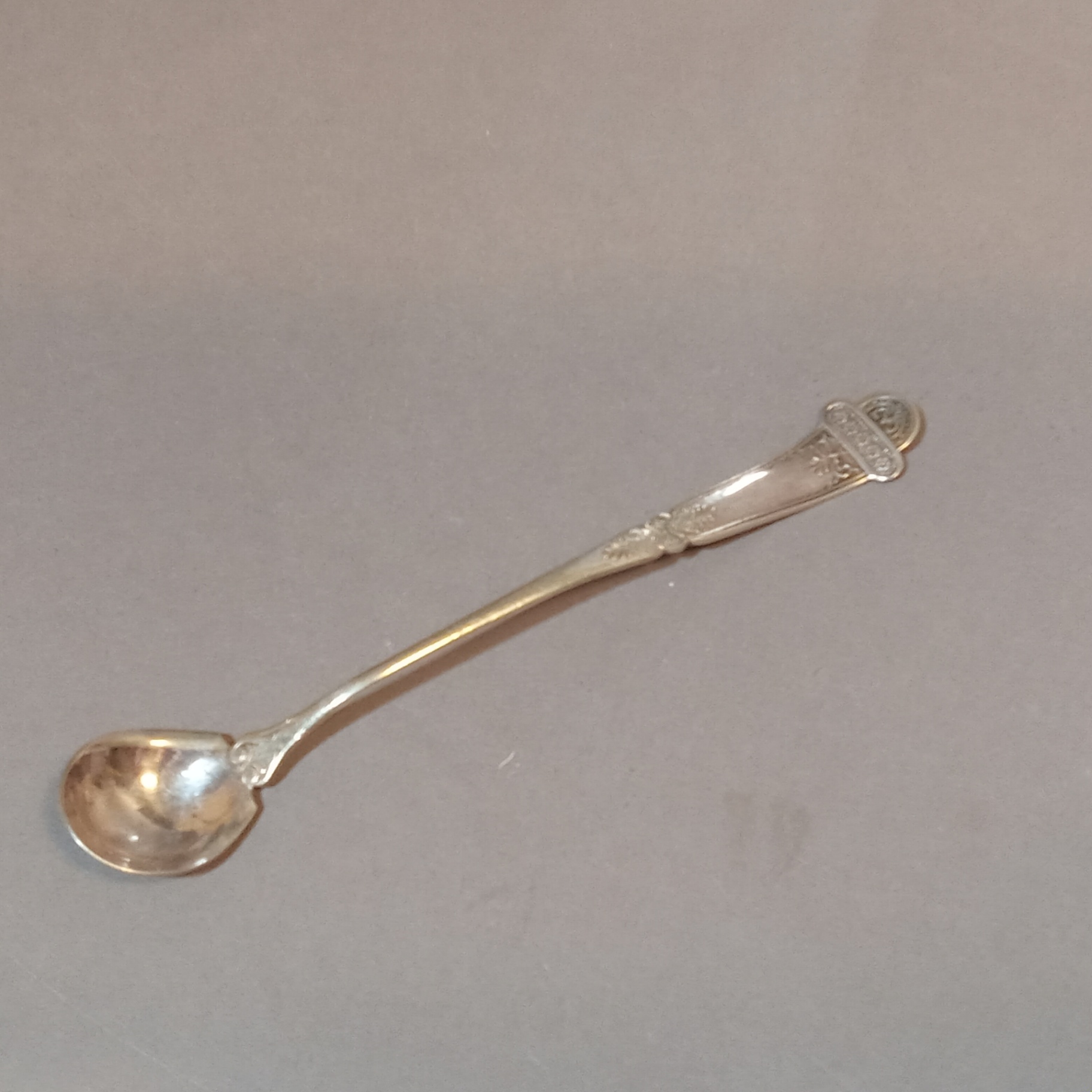 Antique Sterling & Blue Glass Jam Jar - image 8 of 11