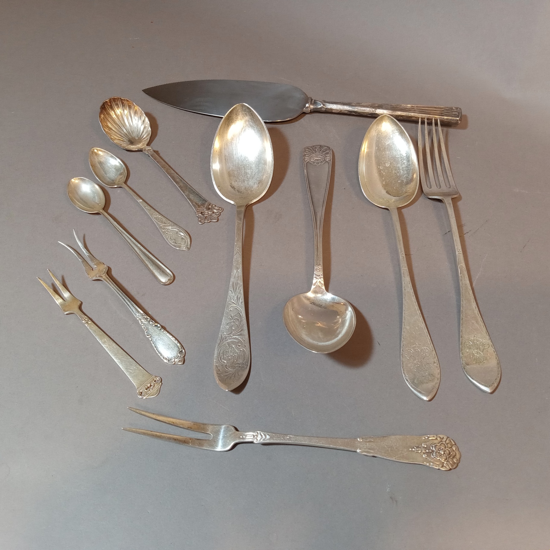 Miscellaneous Scandinavian Silver Flatware - image 1 of 20