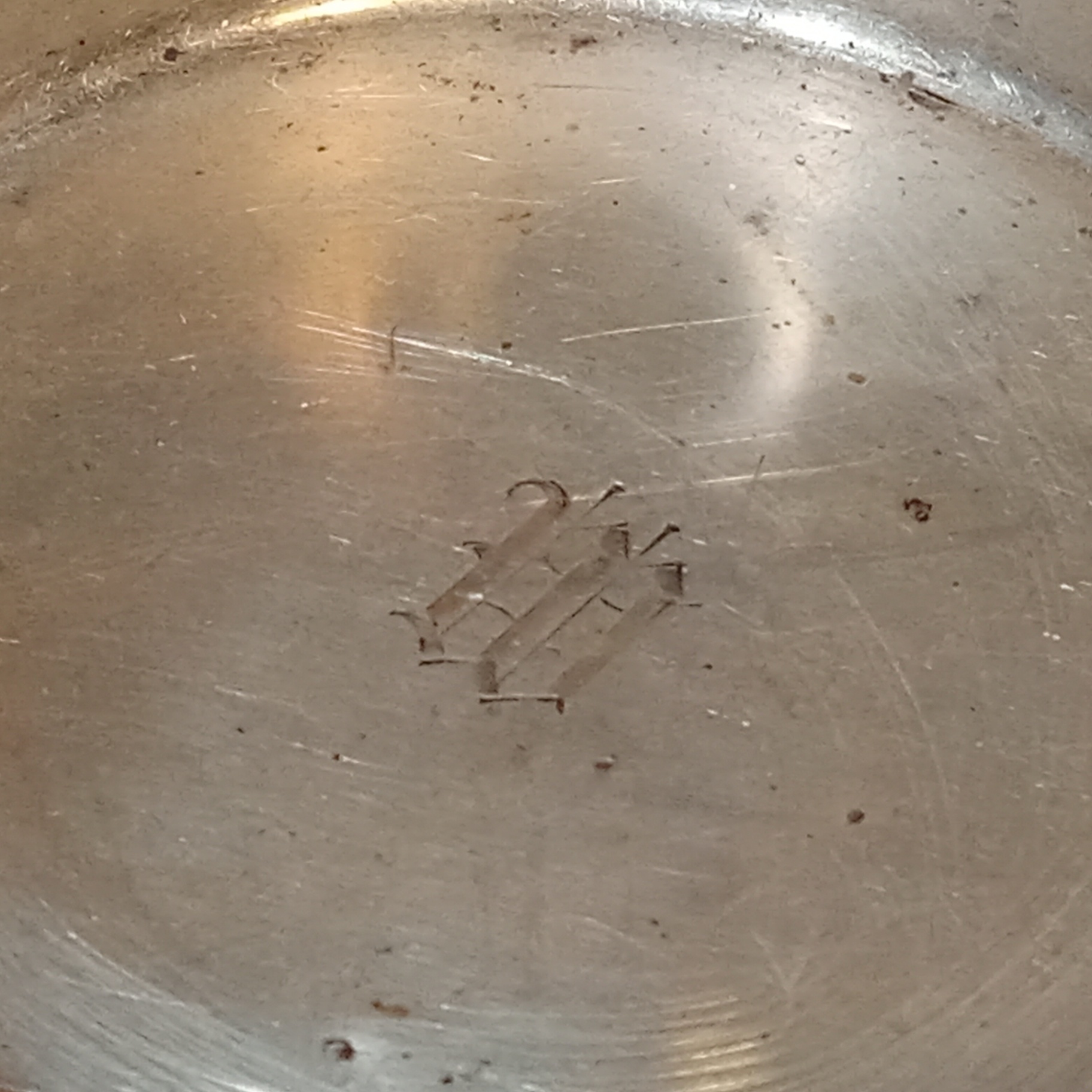 Antique Sterling Coasters W Monogram - image 3 of 6