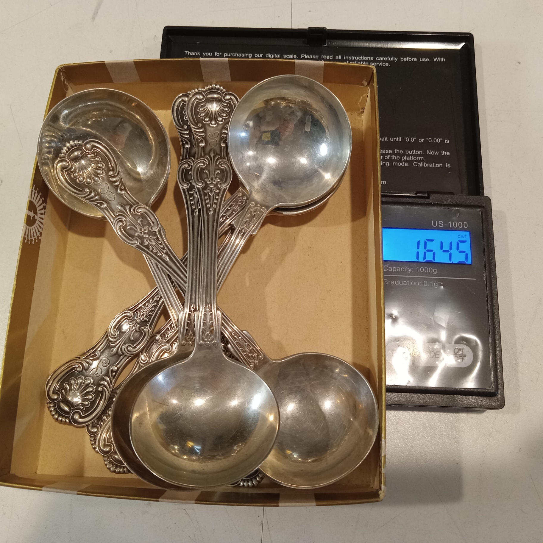 Antique Dominick & Haff Sterling Soup Spoons Set/9 - image 8 of 8