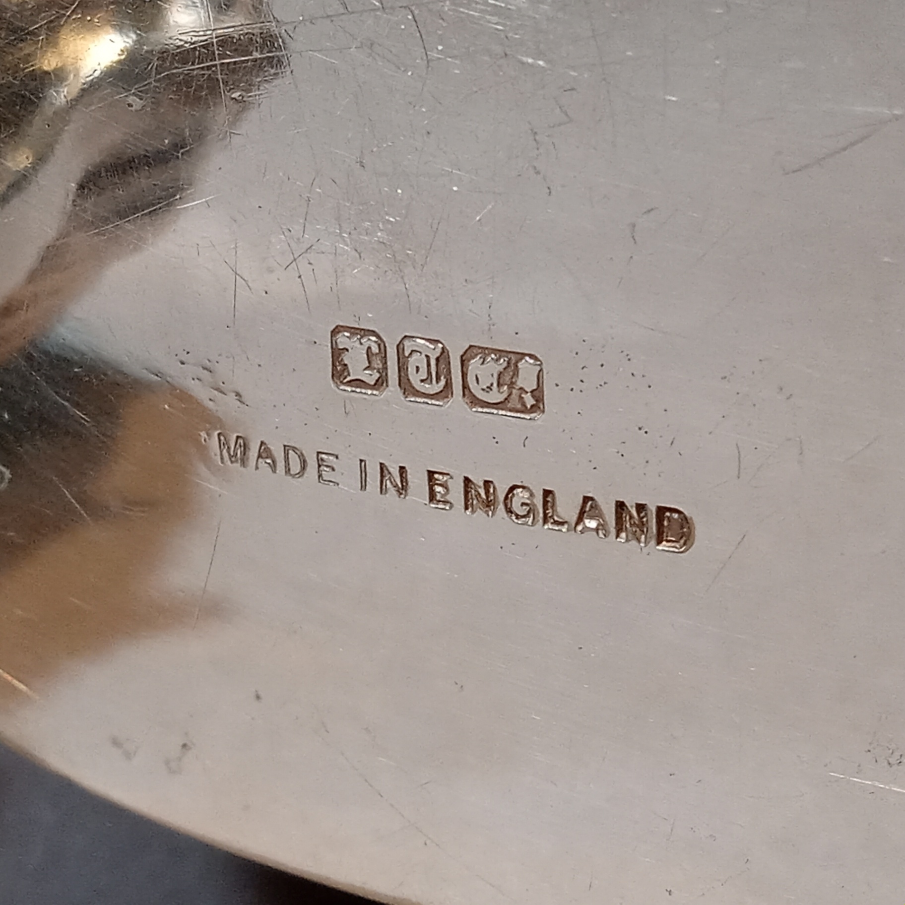 Silver Plate Tea Set w/Sterling Strainer - image 16 of 21