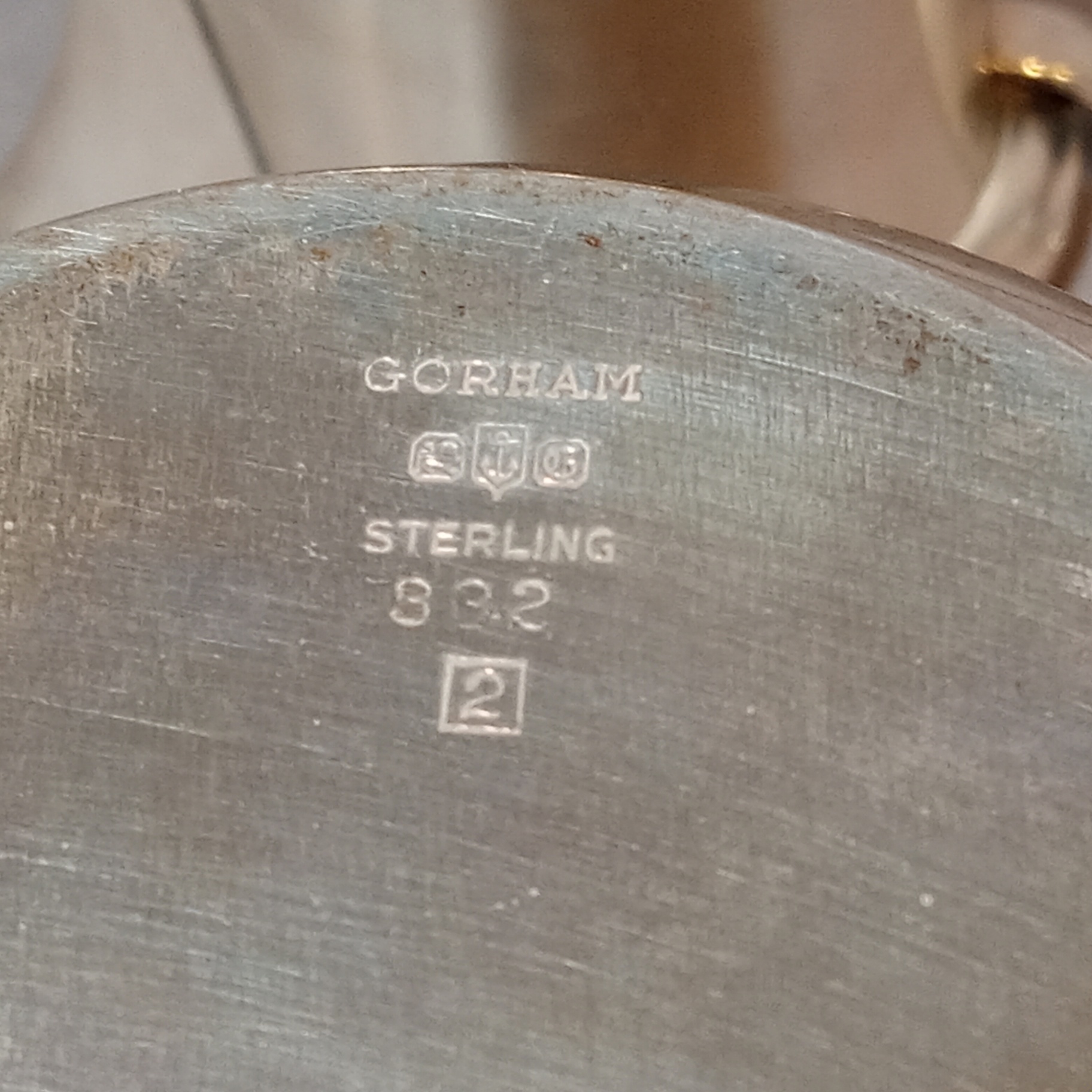 Gorham Sterling Hollowware Creamer & Sugar Bowl - image 9 of 12