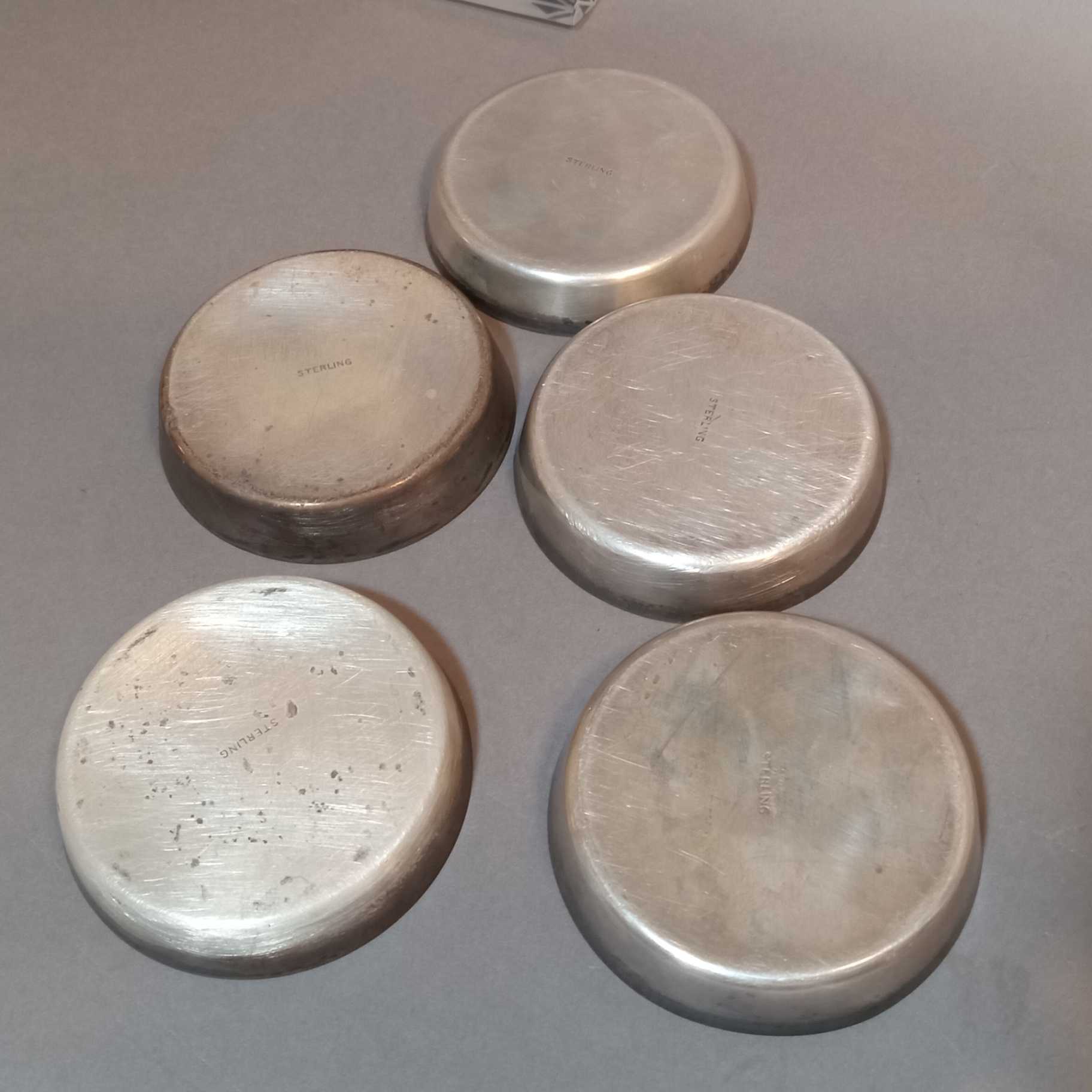 Antique Sterling Coasters W Monogram - image 6 of 6