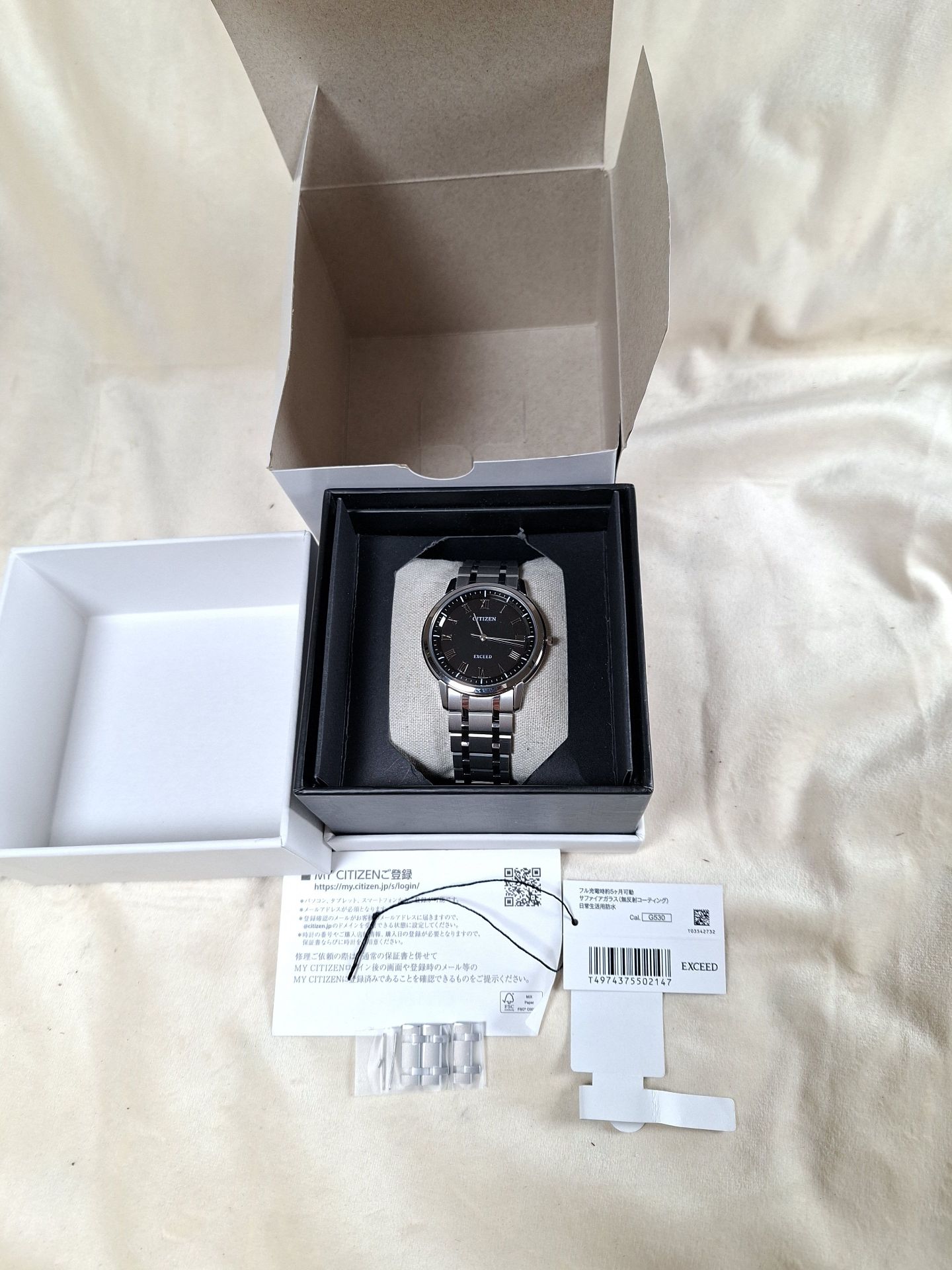 Citizen AR4000-63e Exceed Stainless Steel Wristwatch with Box and Papers - image 1 of 8