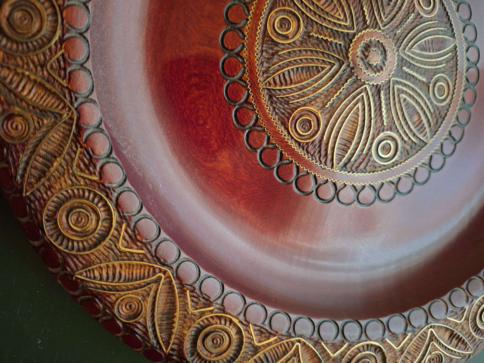 Polish Carved Decorative Wooden Bowl, Exquisite Detail! - image 3 of 5