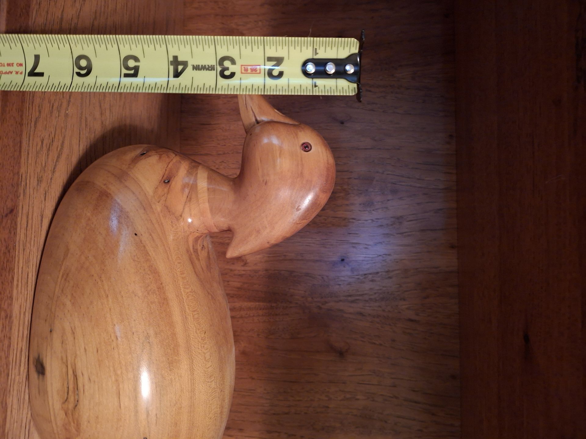 Handcrafted Wooden Duck Figurine - image 5 of 6