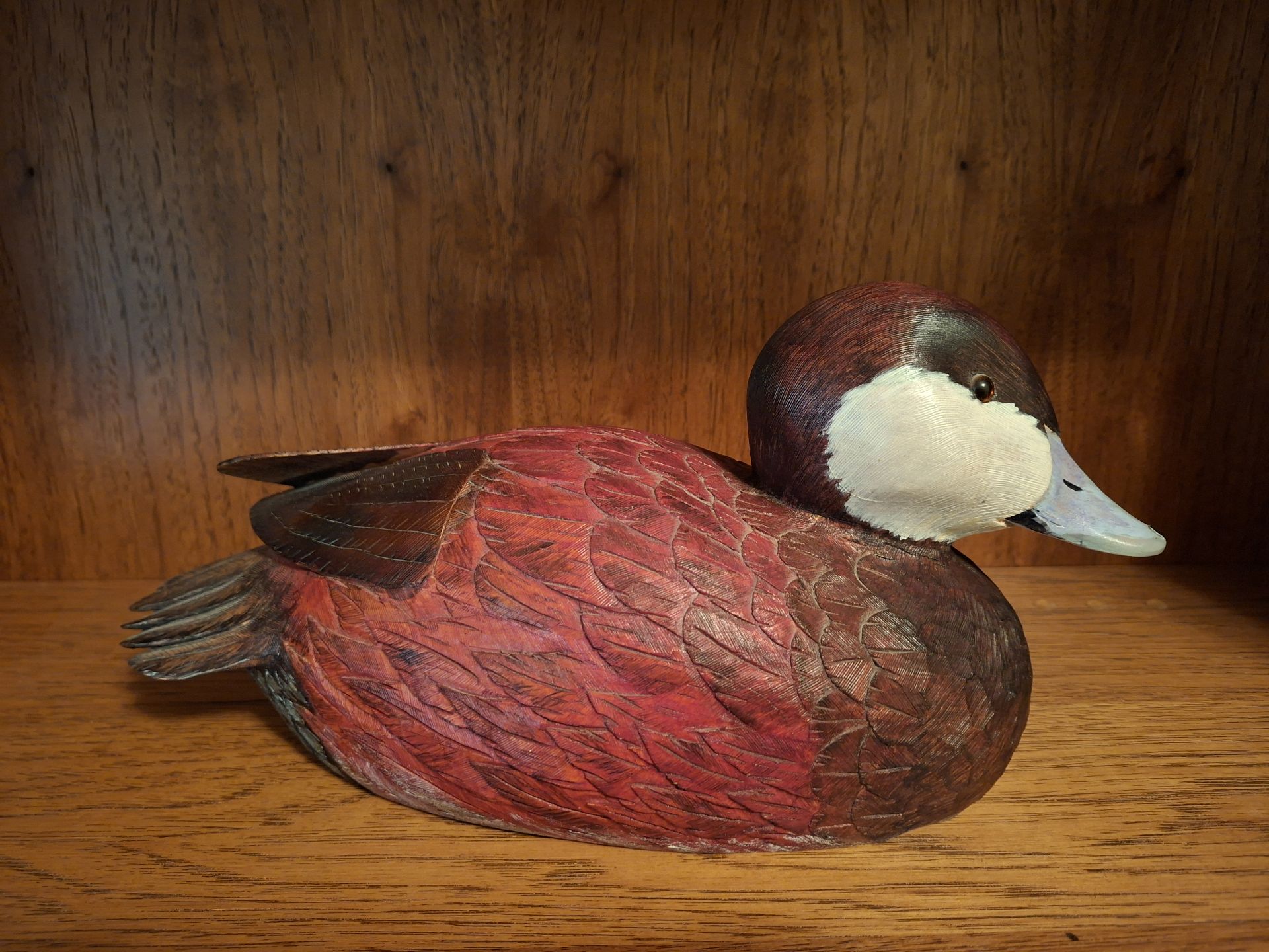 Hand-Carved Wooden Duck Decoy,  12" - image 5 of 6
