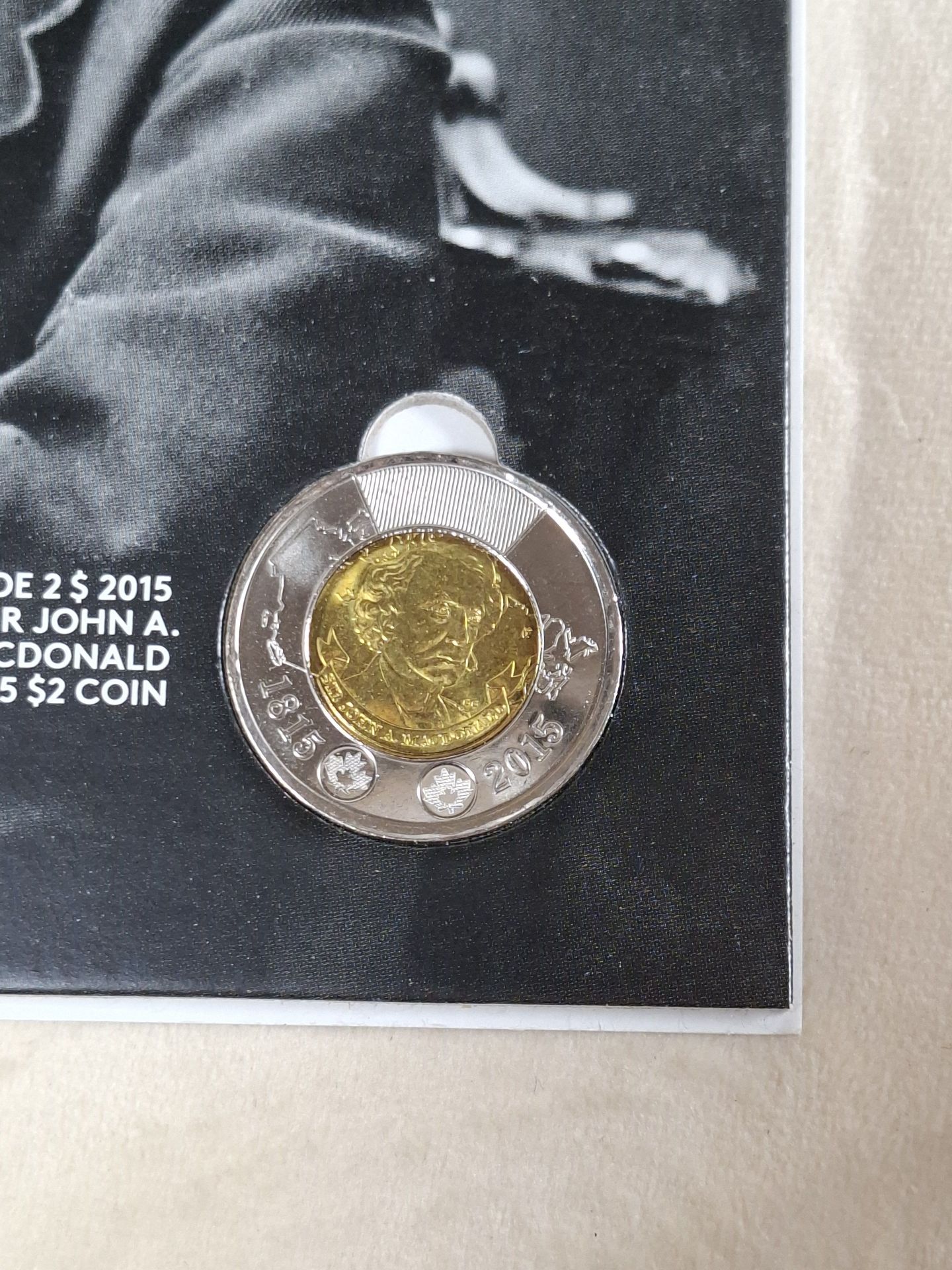 Royal Canadian Mint Sir John A. Macdonald 2015 $2 Coin Collection Card - image 2 of 5