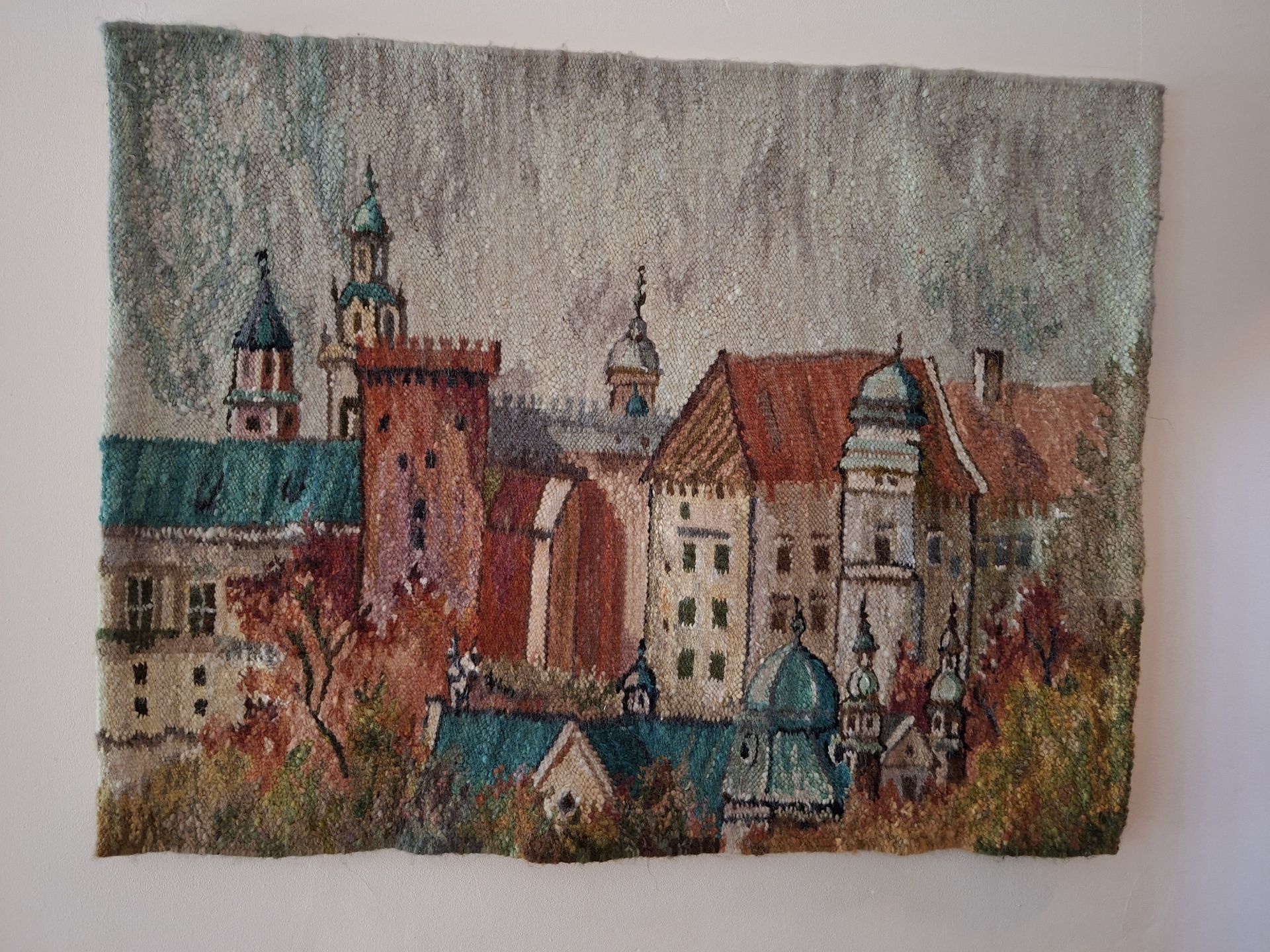 Woven Cityscape Wall Hanging - image 1 of 8