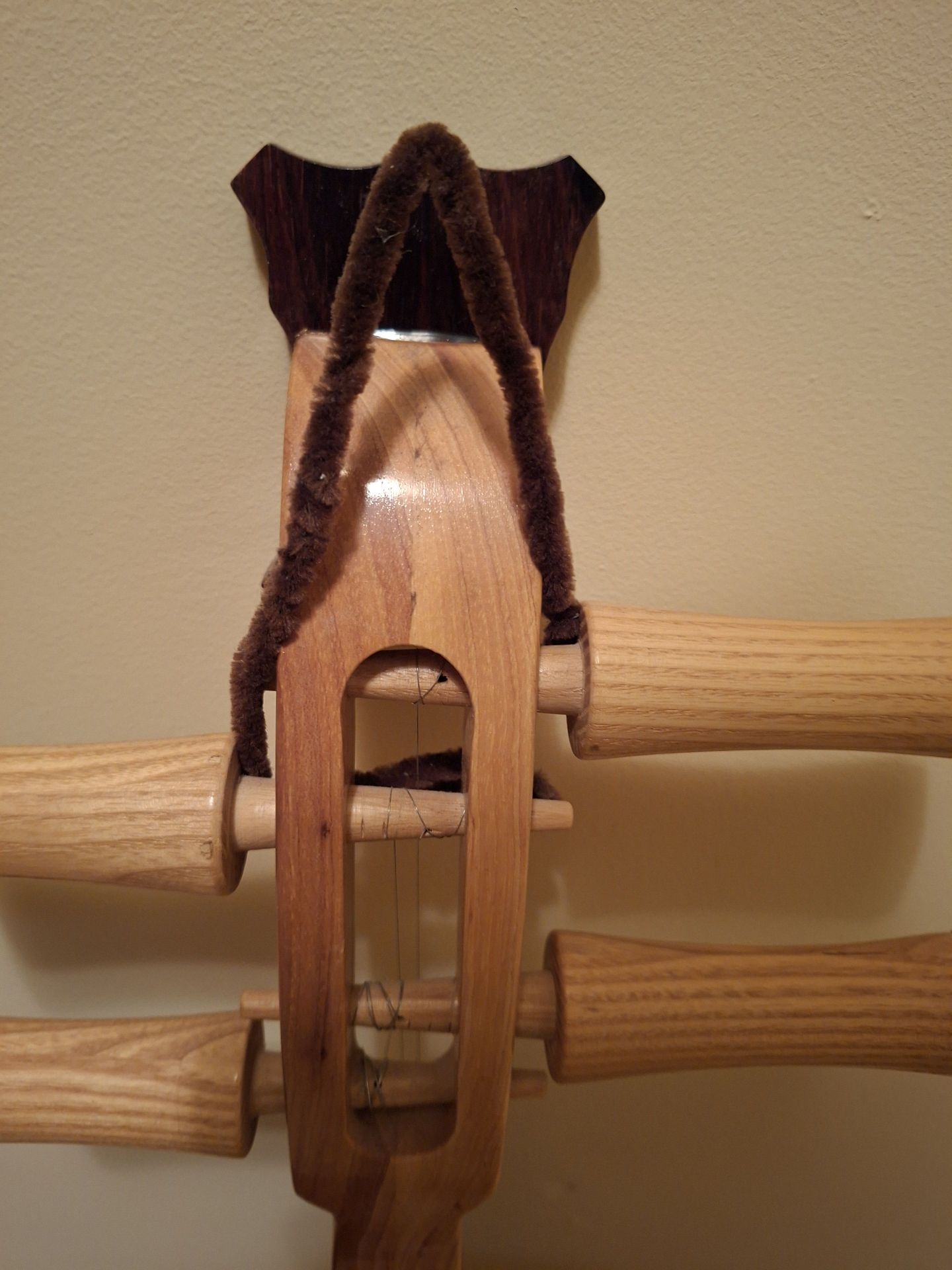 Wooden Round-Body String Instrument, Chinese Zhong RUAN, Handmade, Stunning! - image 7 of 8