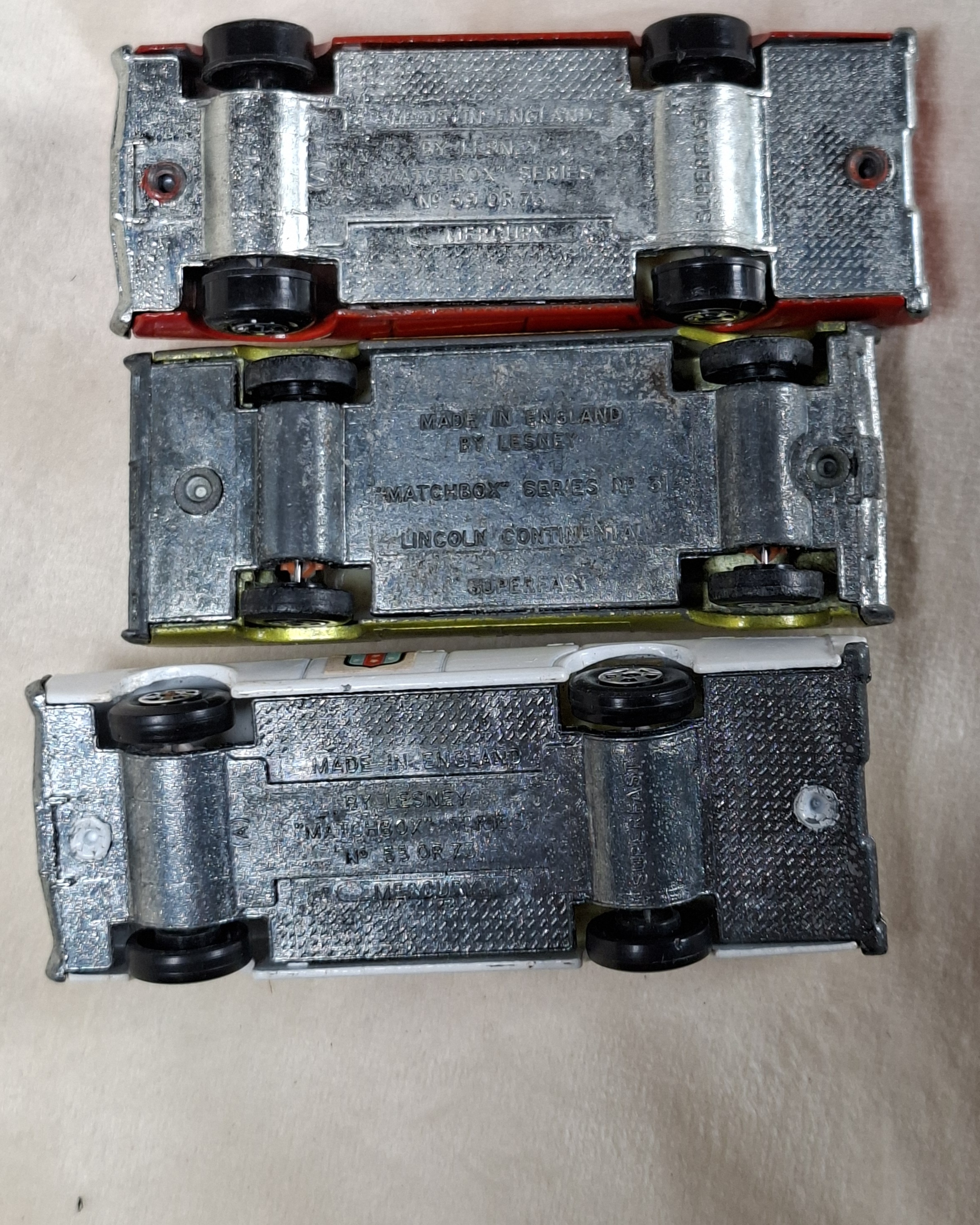Three Vintage Matchbox Superfast Die-Cast Toy Cars - image 5 of 6