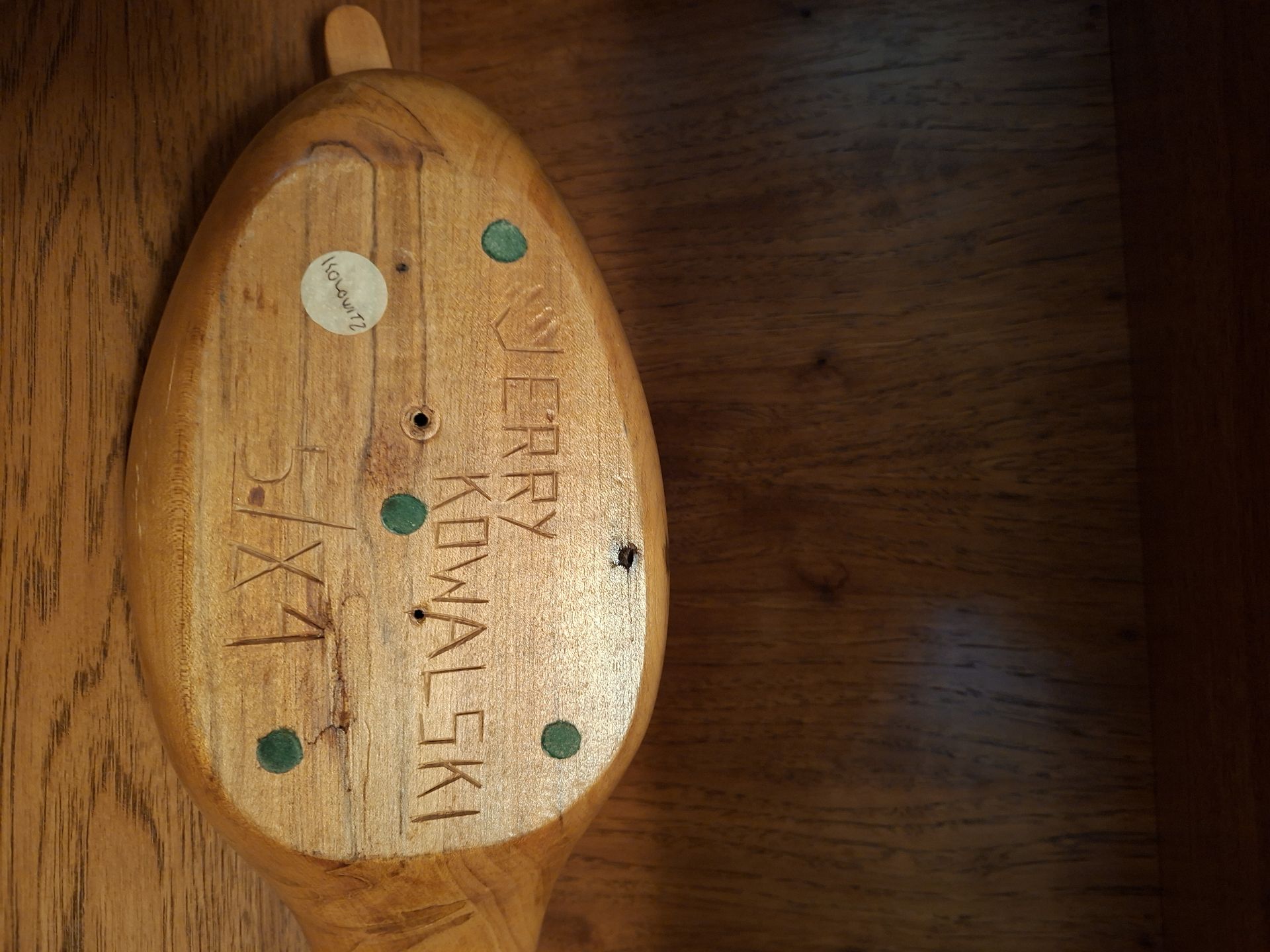 Handcrafted Wooden Duck Figurine - image 6 of 6
