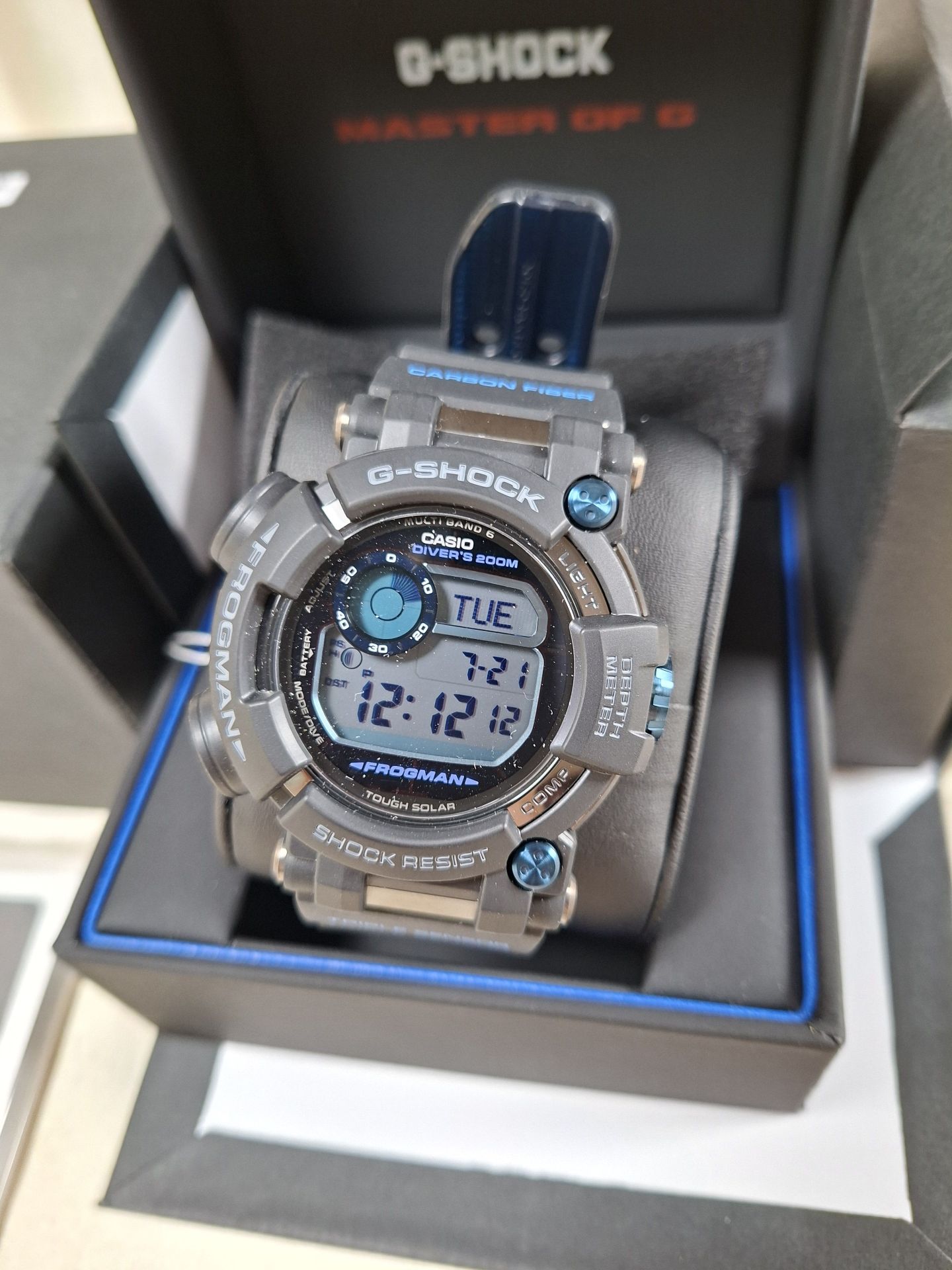 Casio G-Shock Frogman GWF-D1000B-1JF Watch with Box and Manual - image 7 of 7