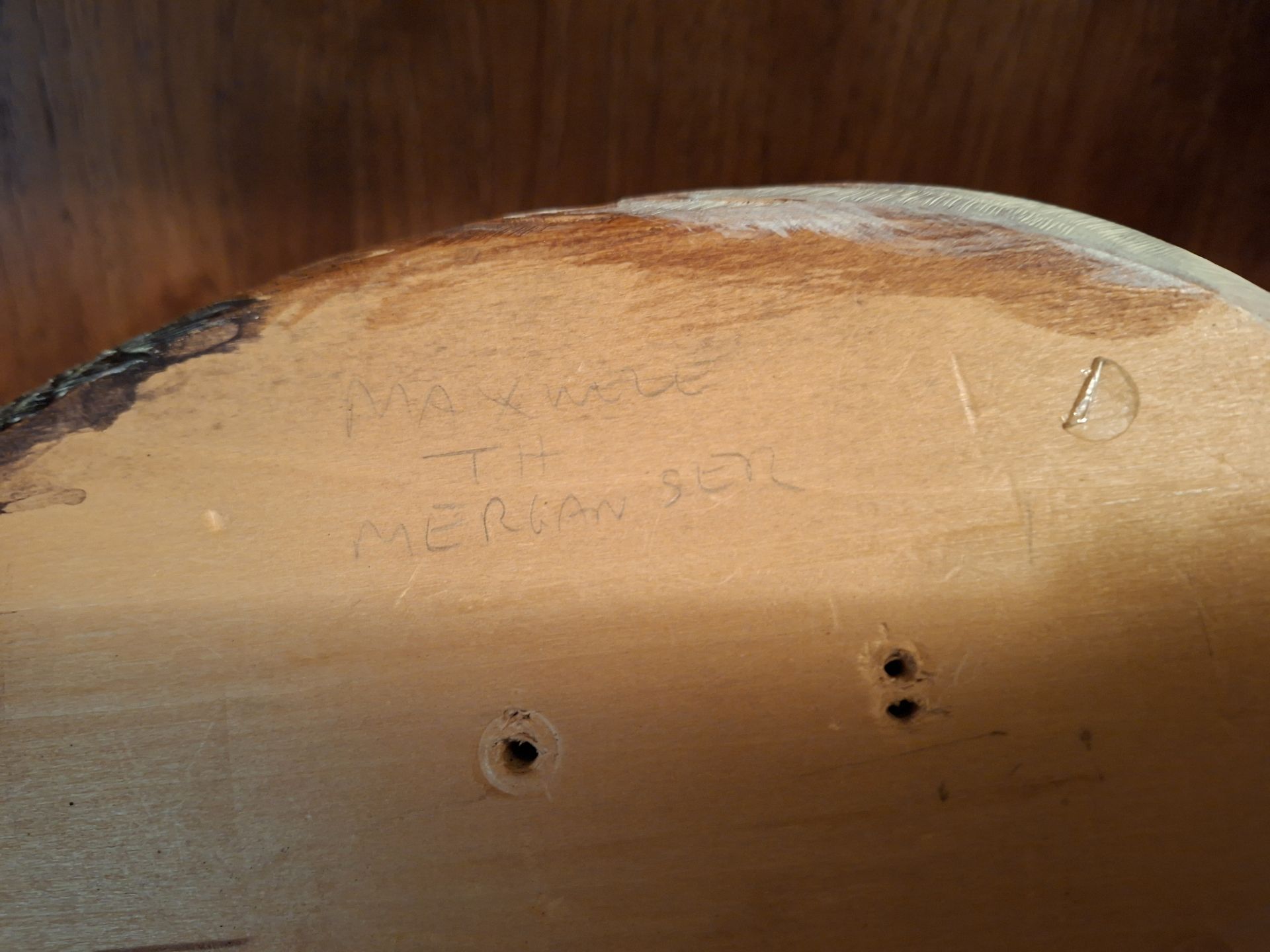 Hand-Carved Wood Duck Decoy, Signed - image 6 of 8