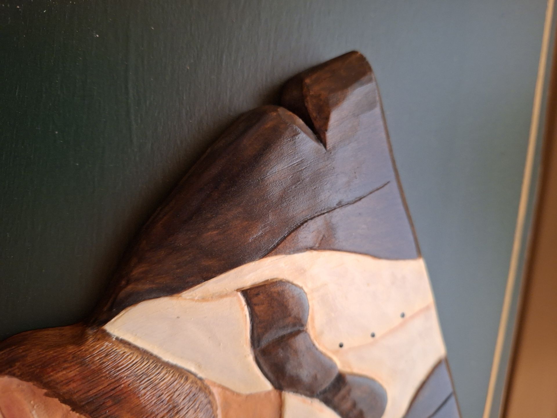 Hand-Carved Abraham Lincoln Wooden Wall Plaque, SIGNED! - image 6 of 6