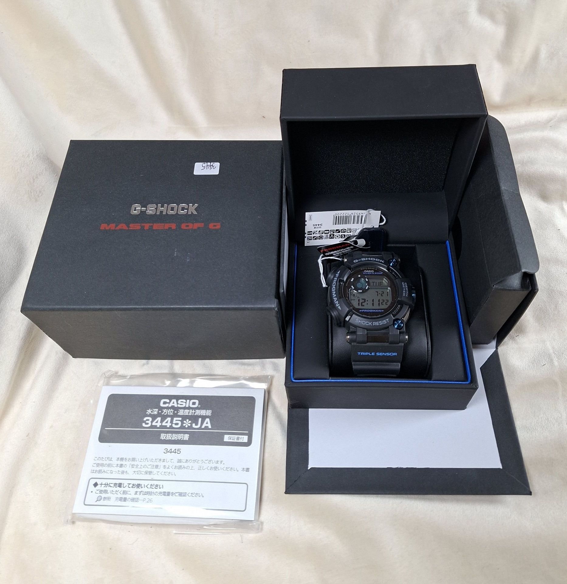 Casio G-Shock Frogman GWF-D1000B-1JF Watch with Box and Manual - image 1 of 7