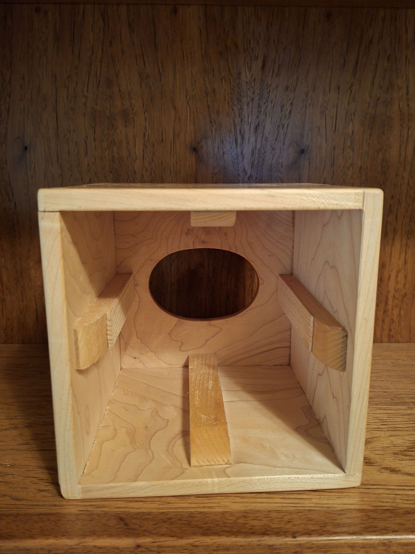 Wooden Tissue Box Cover, Handmade Carved! Exquisitely Done - image 2 of 7