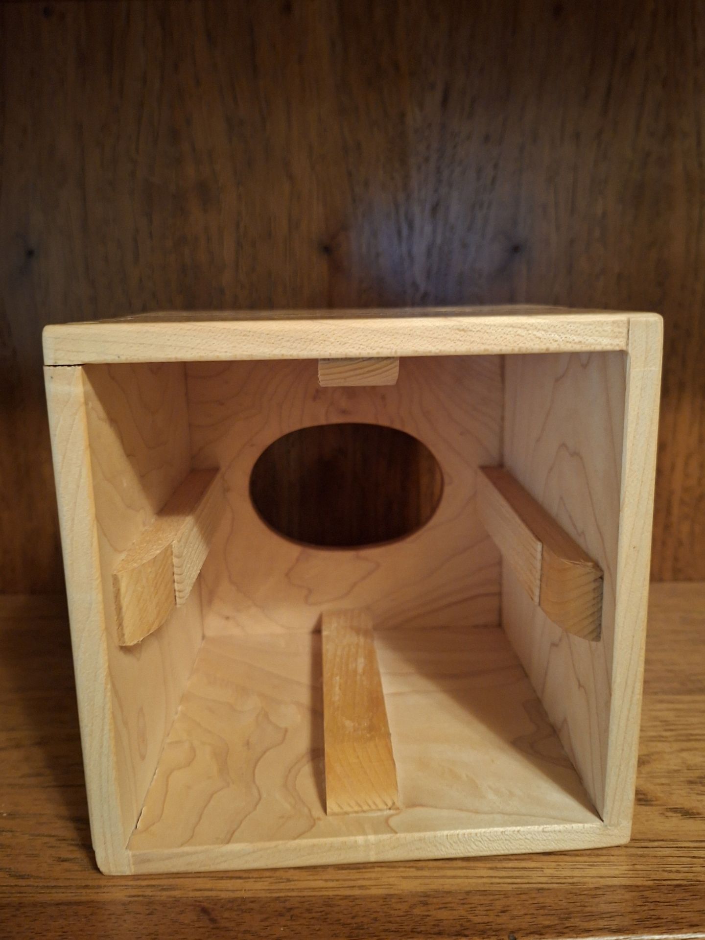 Wooden Tissue Box Cover, Handmade Carved! Exquisitely Done - image 3 of 7