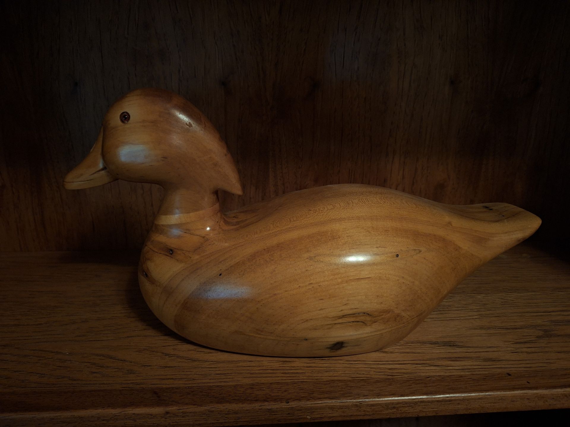 Handcrafted Wooden Duck Figurine - image 3 of 6