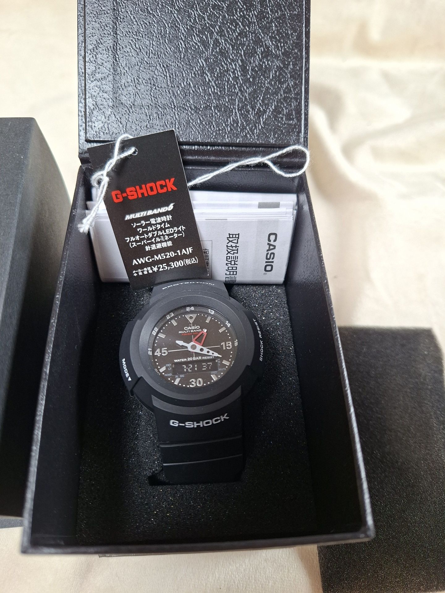 Casio G-Shock AWG-M520-1AJF Wristwatch with Box and Manual - image 1 of 9