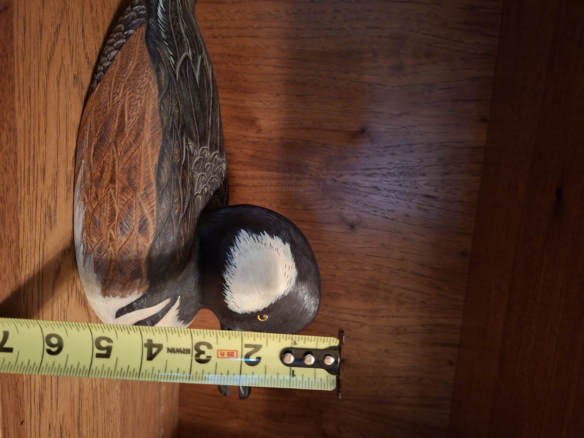Hand-Carved Wood Duck Decoy, Signed - image 8 of 8